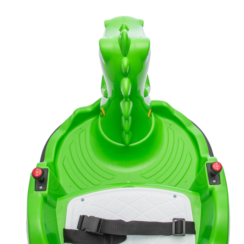 12V Kids Ride On Bumper Car W/Parents Control,Dinosaur Shape & Element Design,2WD,Spray With Light,360 Degree Rotation,Safety Anti-Collision Strip,Switchable music,Large Size Seat Design For Kids 2-5.