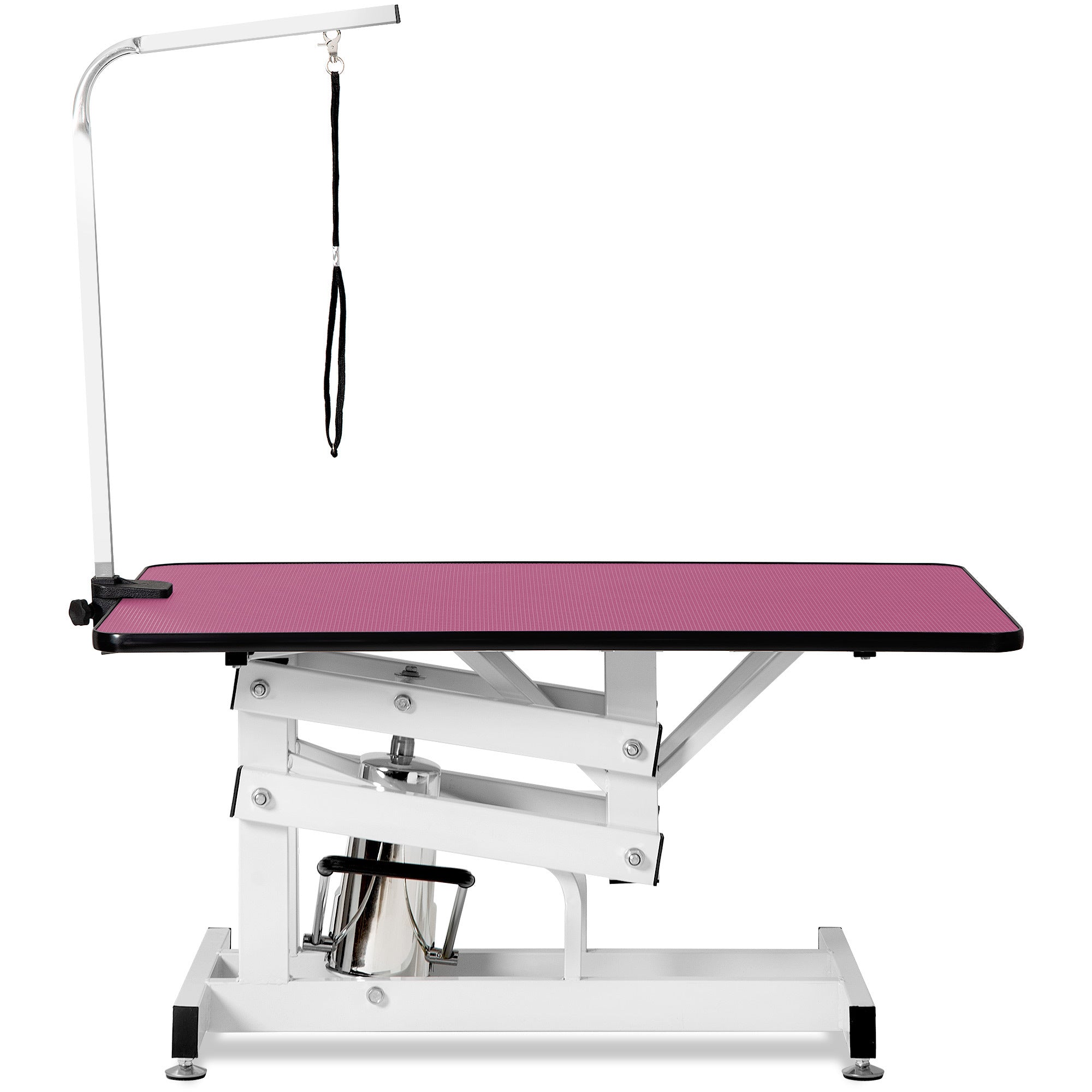 42.5INCH HYDRAULIC PET GROOMING TABLE PINK COLOR