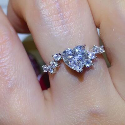 1 Carat Moissanite 925 Sterling Silver Ring