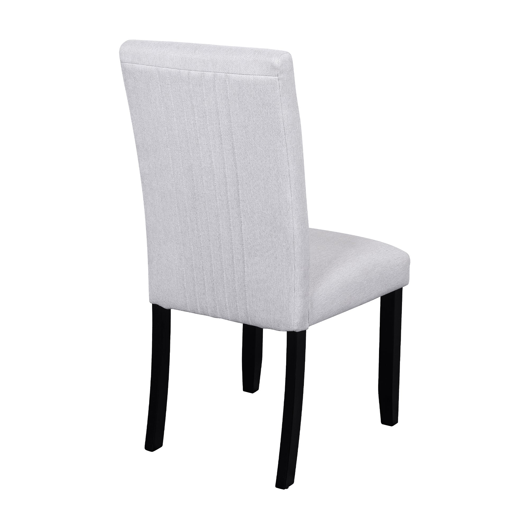 5-Piece Round Dining Table set, 43-Inch Modern Dining Table and 4 Upholstered Chairs for Dining Room, Kitchen Room, Living Room, Easy Assembly