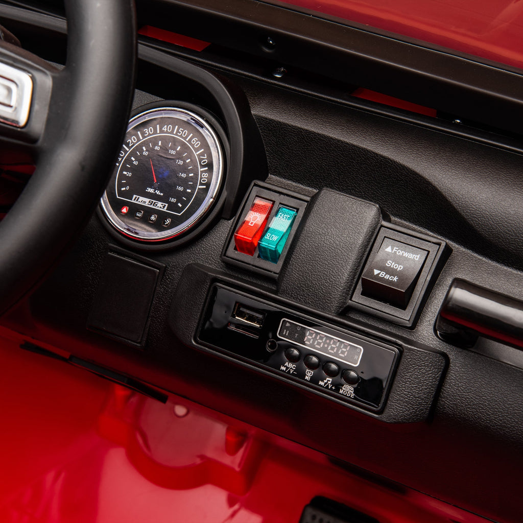 24V Two-Seater Kids Ride On Truck Car W/Parents Control,200w*2,Seat width 20.28in,Four-wheel Suspension,LED Lights,Music,MP3,Bluetooth,Two independent seat belts,Suitable for off-road For Kids Aged 3+