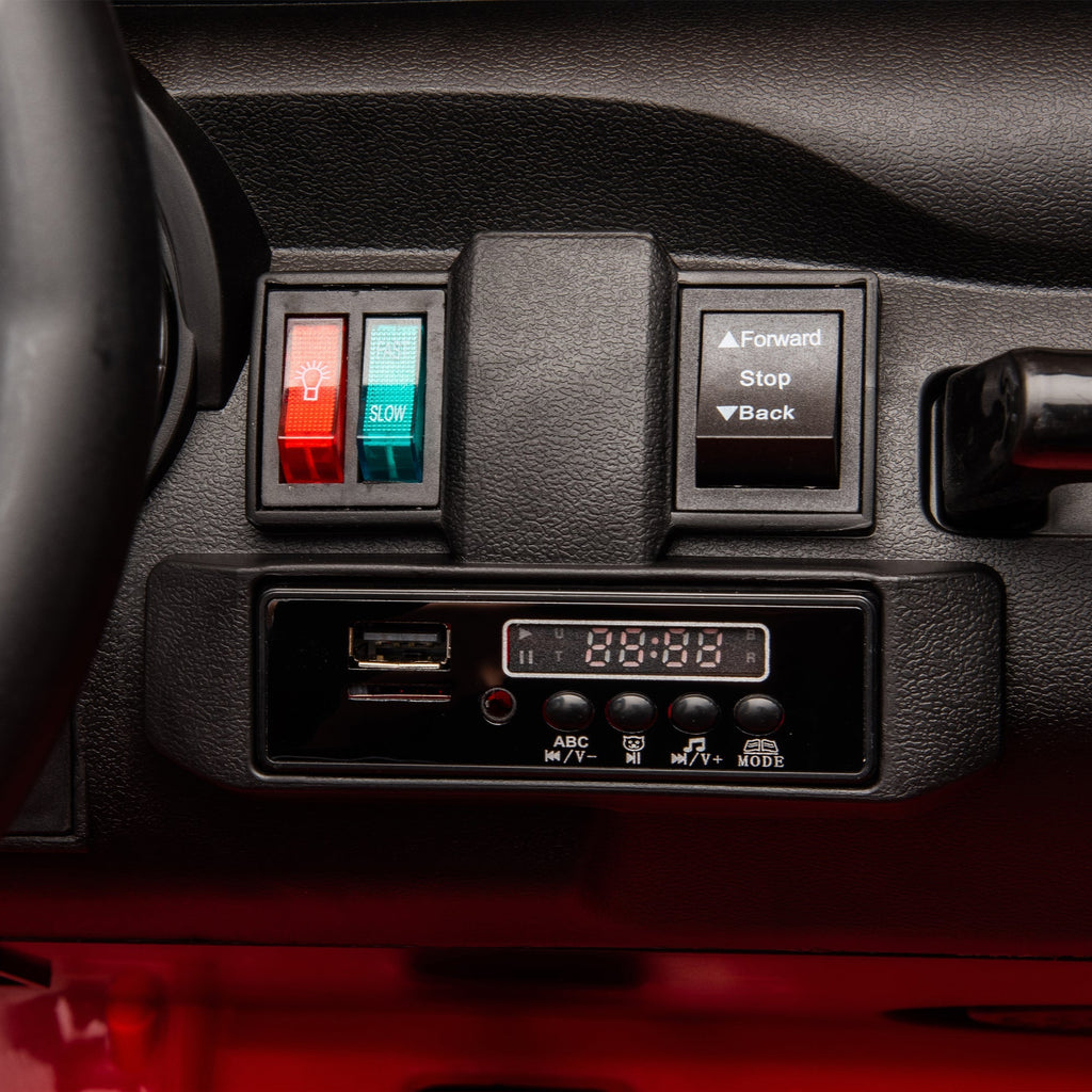 24V Two-Seater Kids Ride On Truck Car W/Parents Control,200w*2,Seat width 20.28in,Four-wheel Suspension,LED Lights,Music,MP3,Bluetooth,Two independent seat belts,Suitable for off-road For Kids Aged 3+