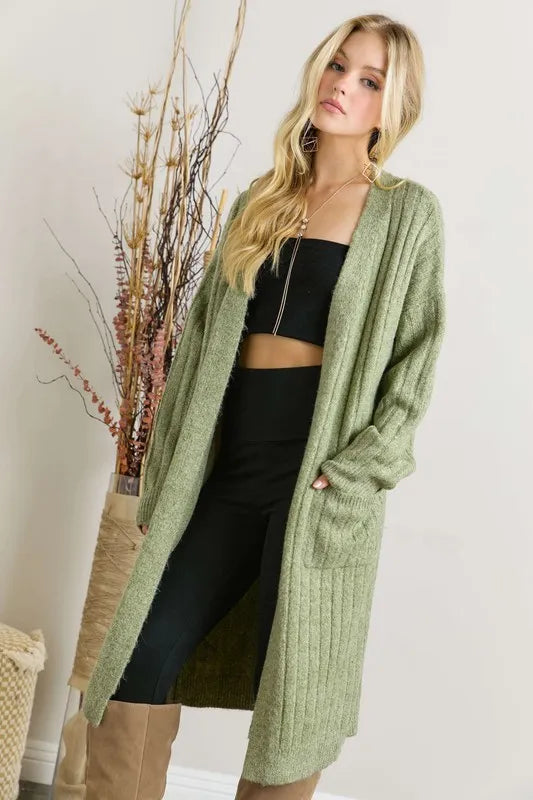 ADORA Super Soft Rib Knit Cardigan