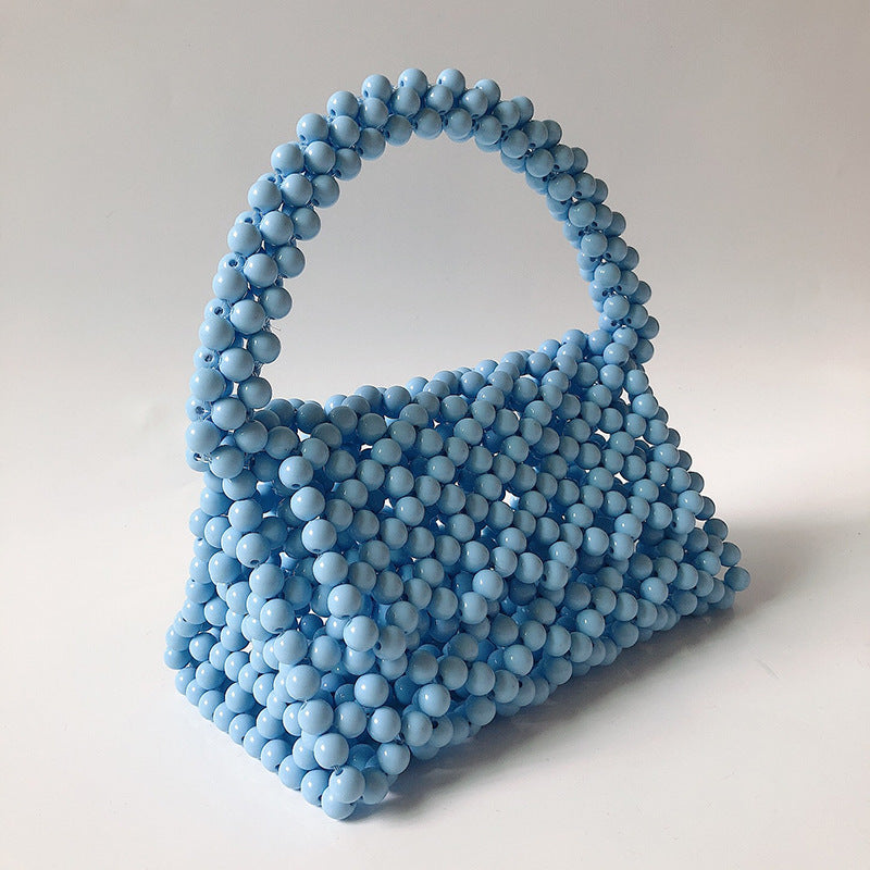 Beaded Triangle Bag Color Acrylic Handbag Three-dimensional Bag