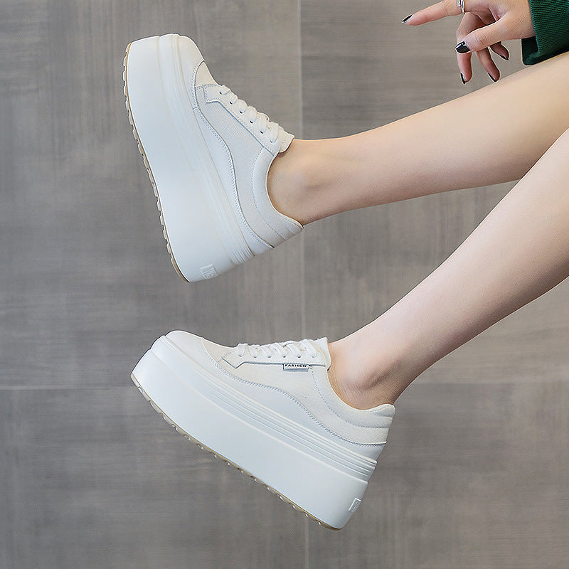 All-match Fashion Thick Bottom 8cm Trendy Ins Simple Shoes Women