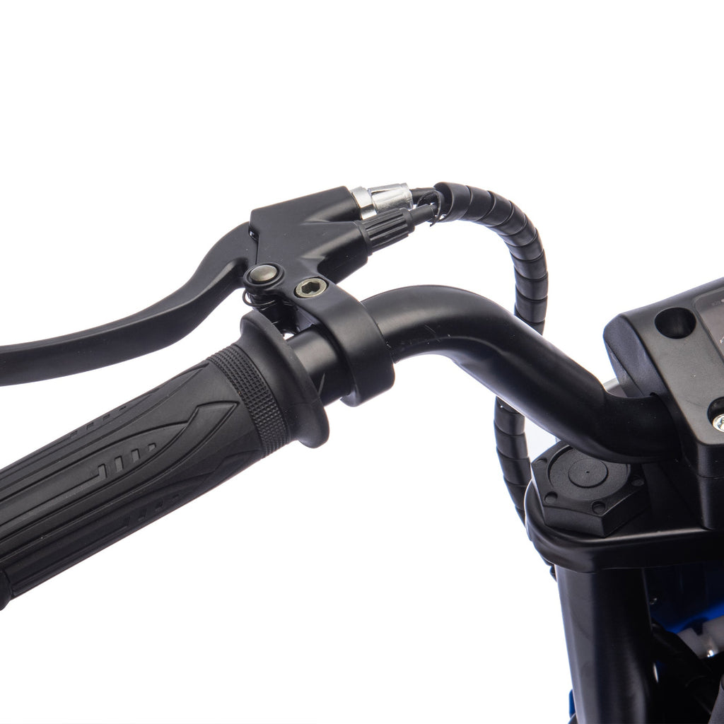 24V Kids Ride On Electric Toy Motocross Motorcycle,200W High Speed Hub Motor,Rear wheel shock absorber,Adjustable speed,LED breath lamp,Bluetooth,Music,Horn,Speeds 3.11-9.32MPH For Kids Aged 5-15.