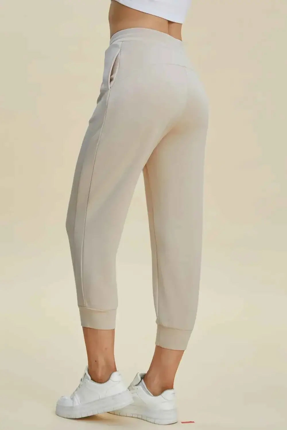 Air Scuba Drawstring High Waist Cropped Pants