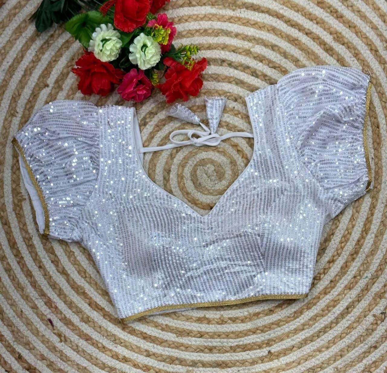 3306 sequin blouses | readymade blouse for saree