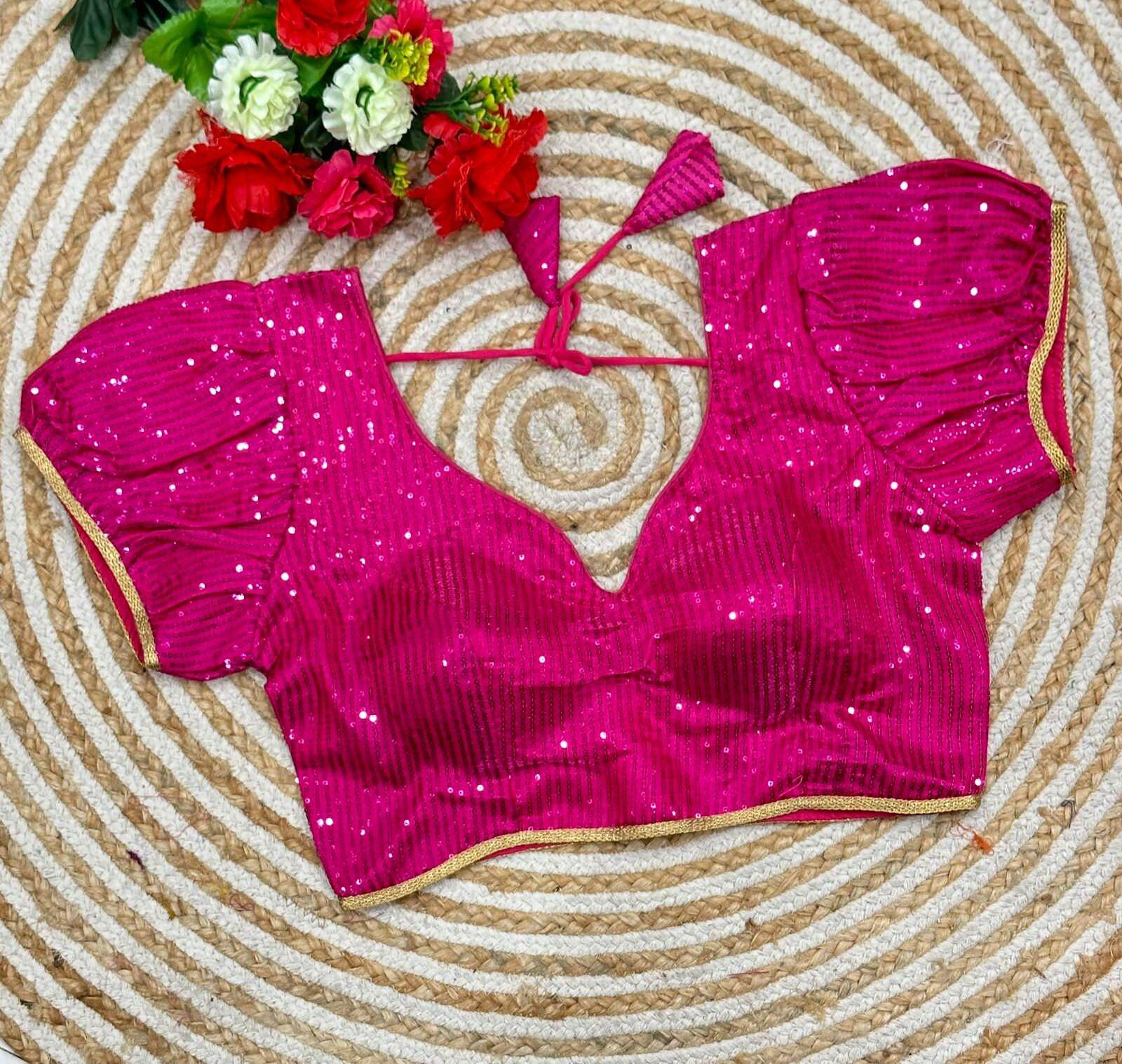 3306 sequin blouses | readymade blouse for saree
