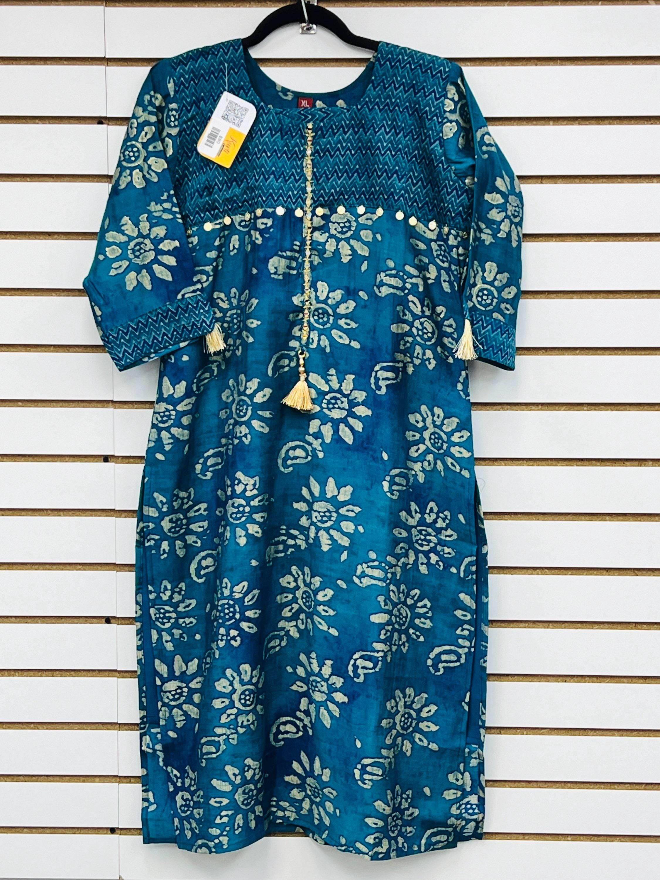 Batik print kurti set | Modal silk salwar suit