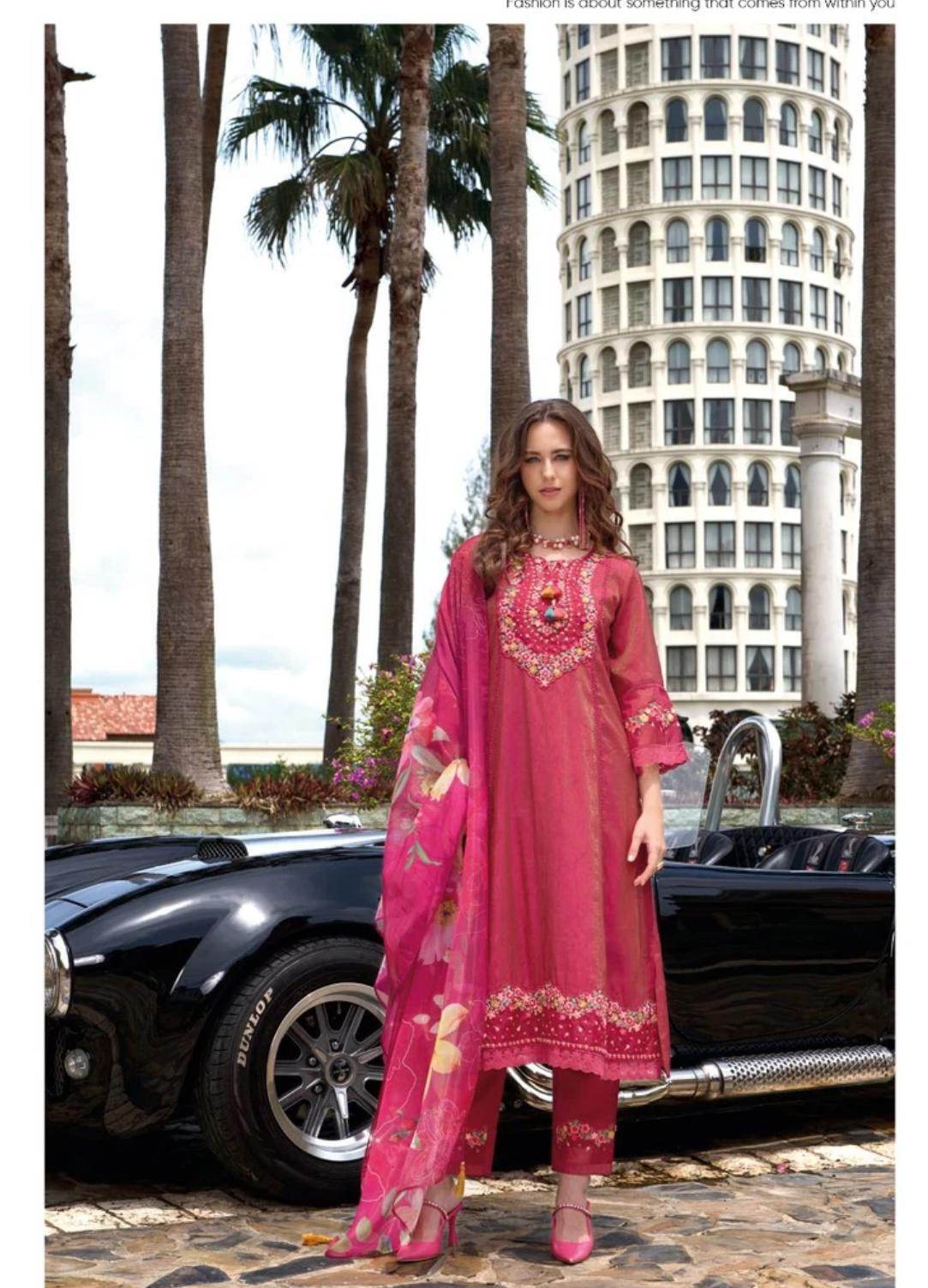 Begum | Silk party wear suits | A line kurti sets