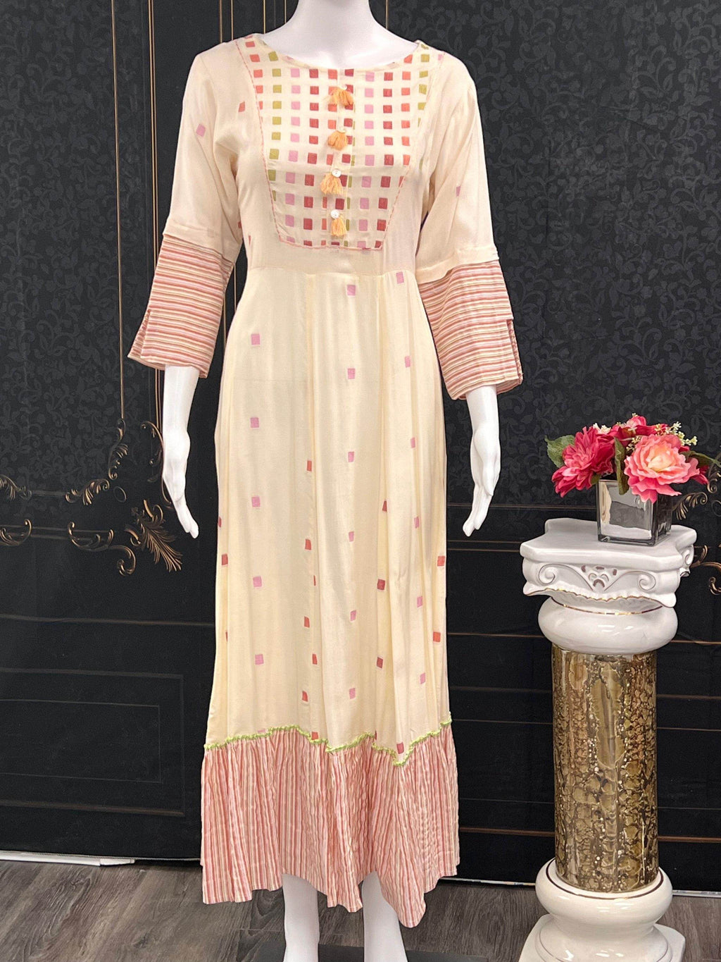 Anarkali style kurti