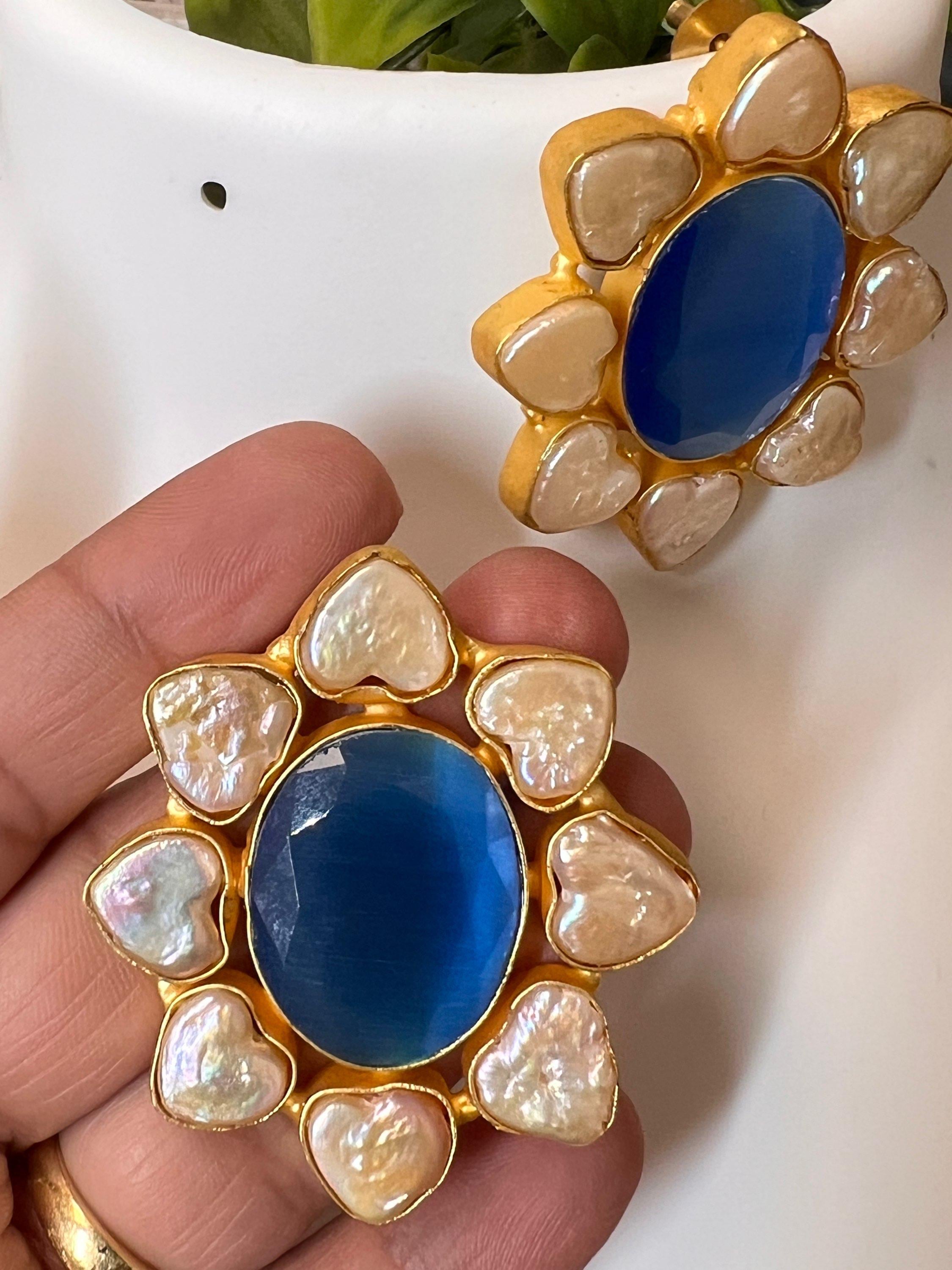 Baroque pearl earrings