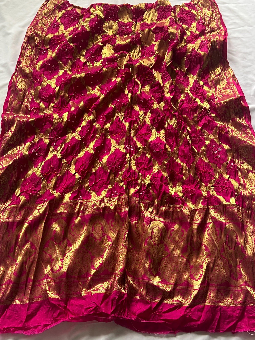 Bandhani silk dupatta