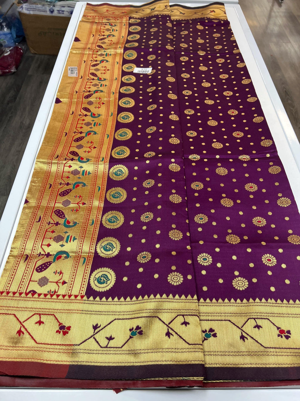 Art silk paithani saree