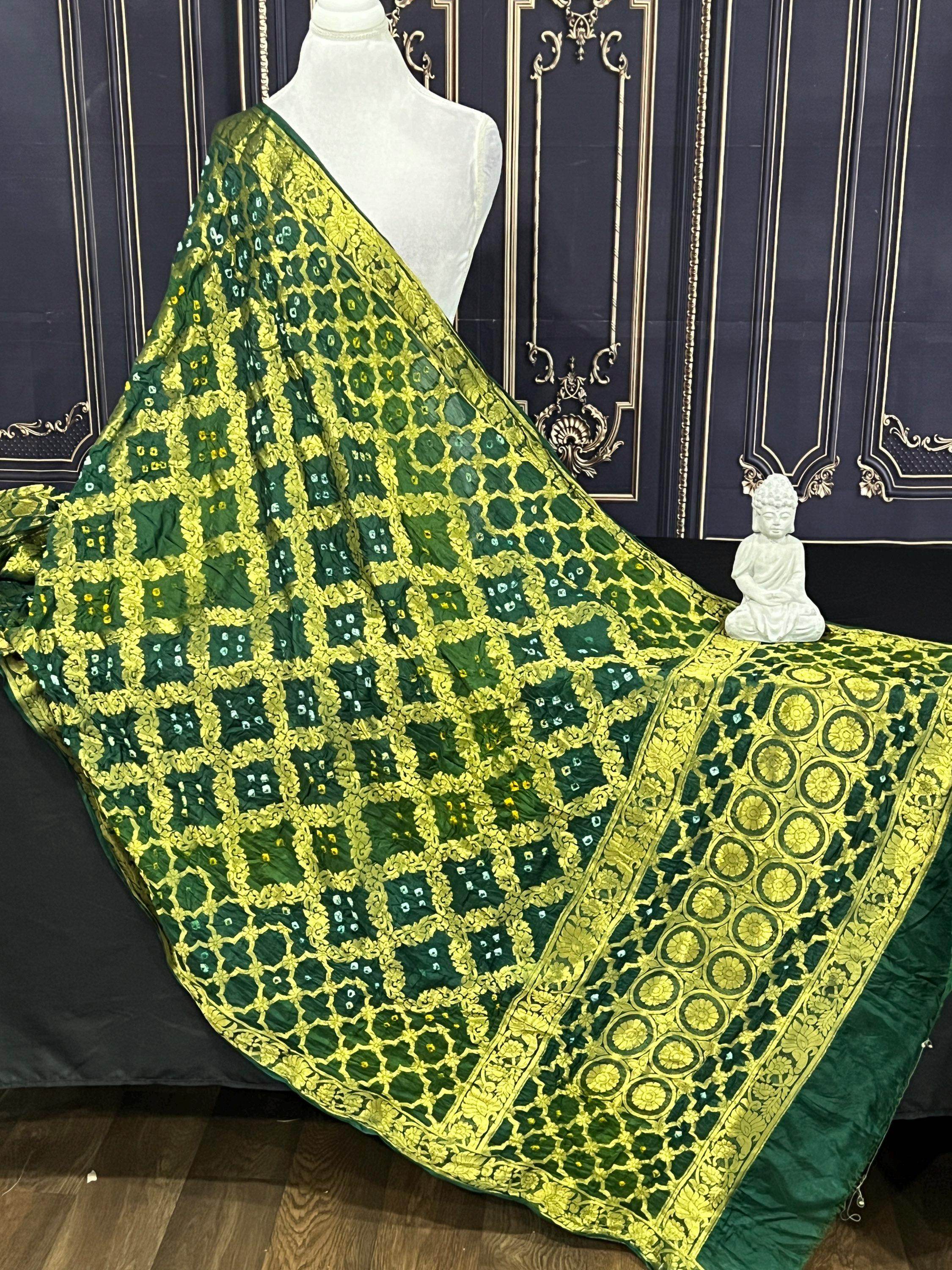 Bandhani silk dupatta