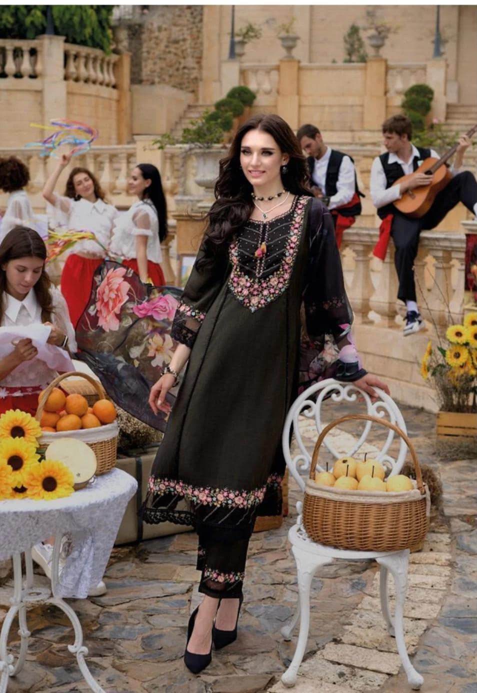 Begum | Silk party wear suits | A line kurti sets