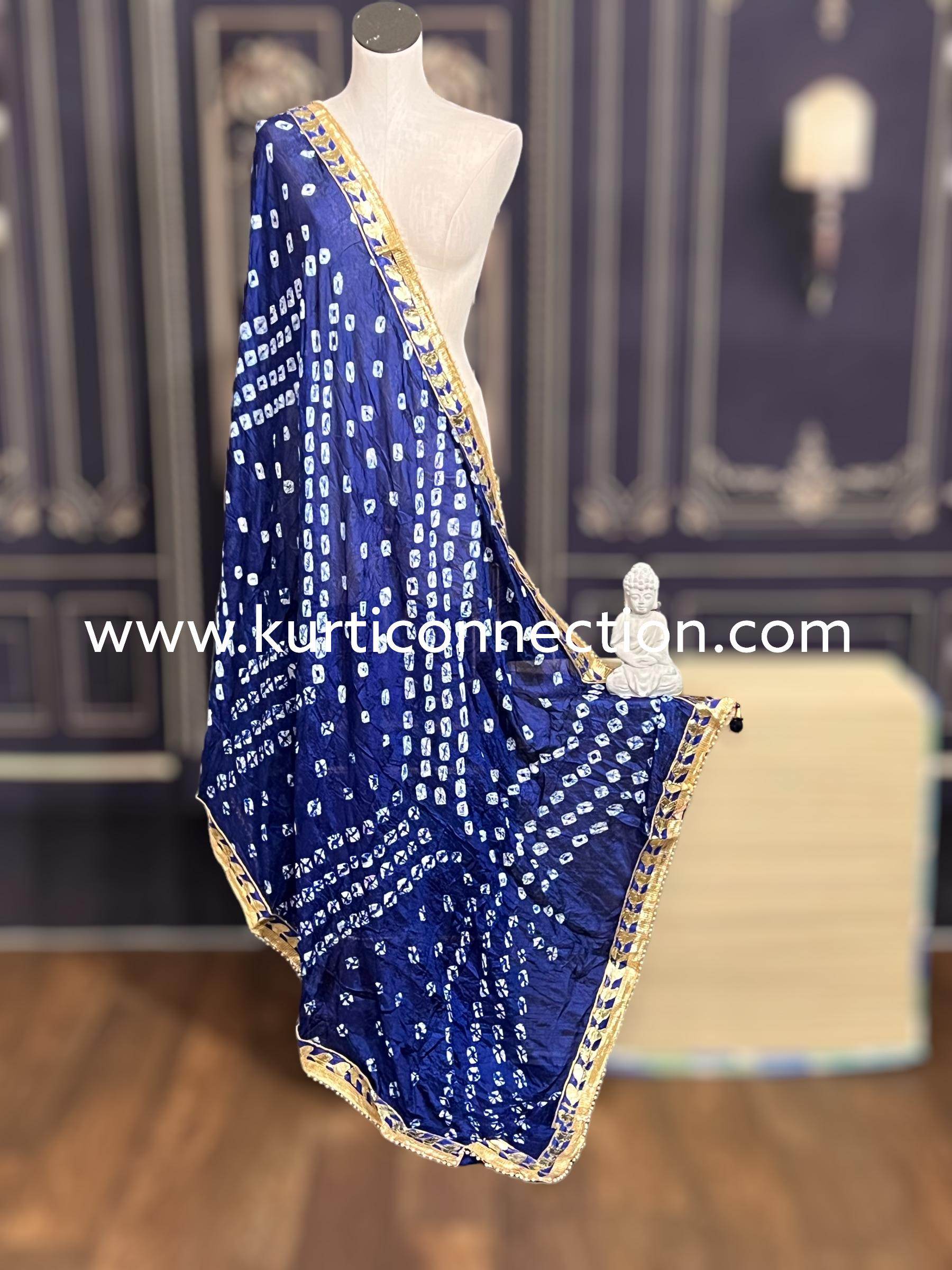 Bandhani silk dupatta