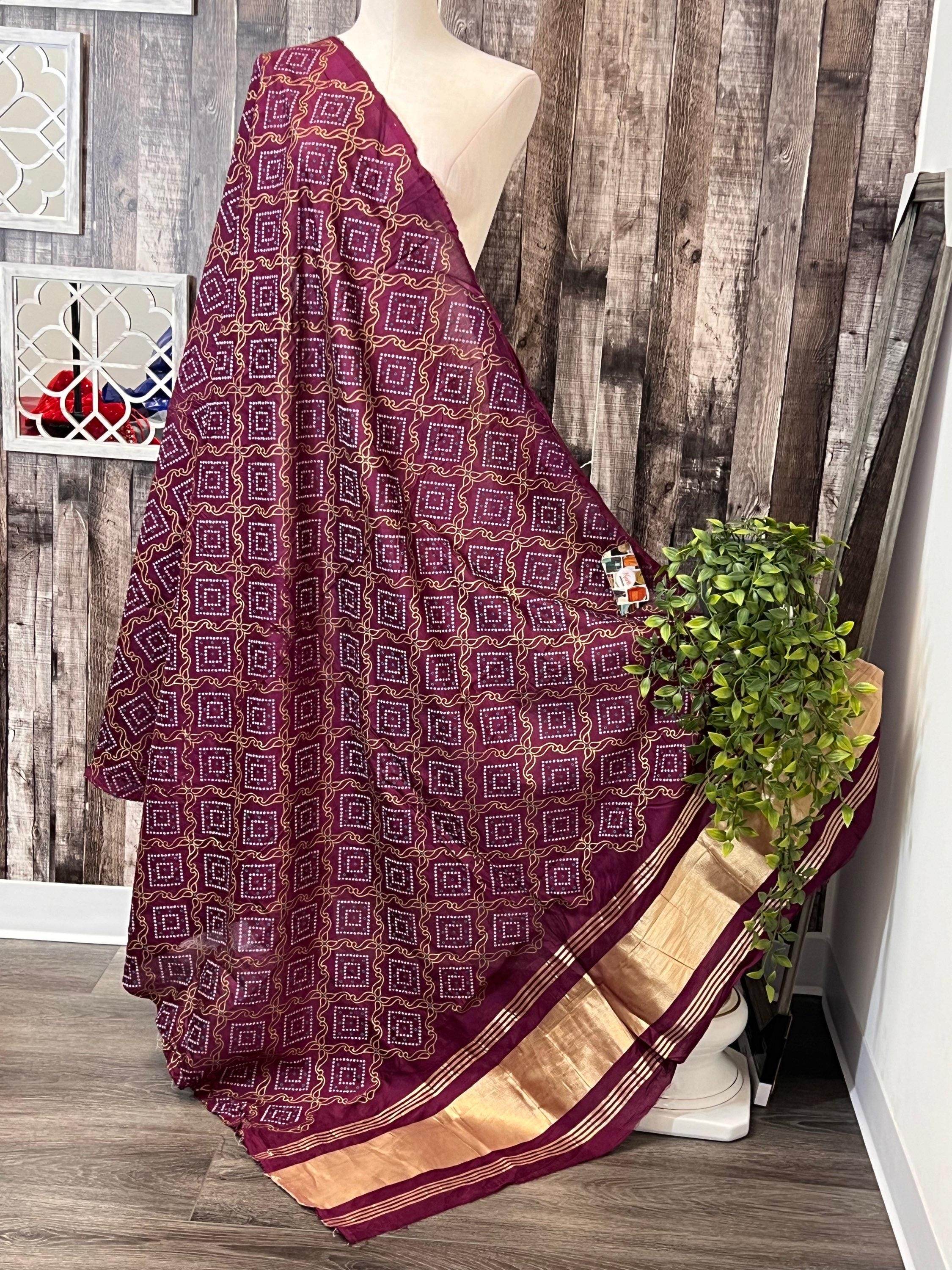 Bandhani print dupatta