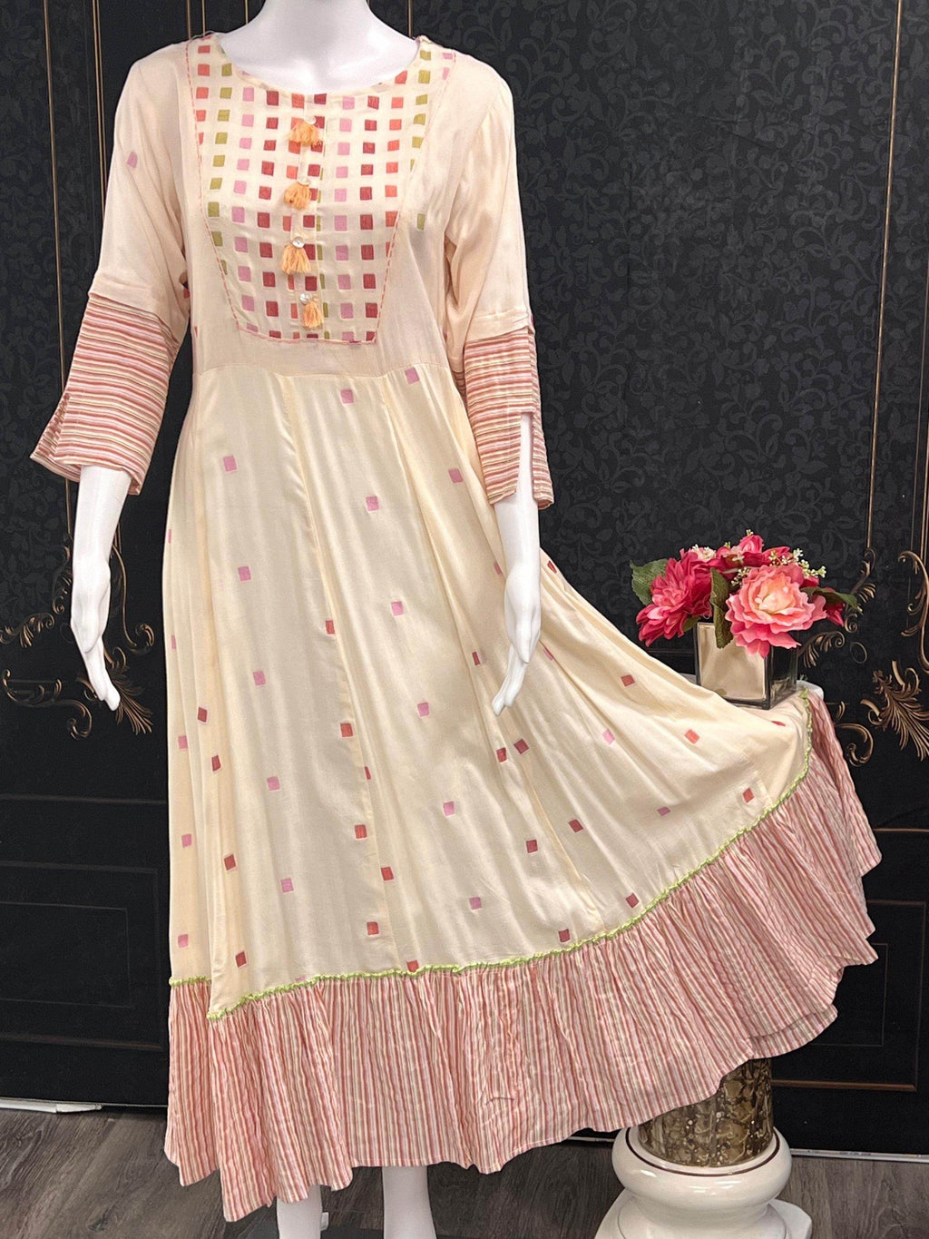 Anarkali style kurti