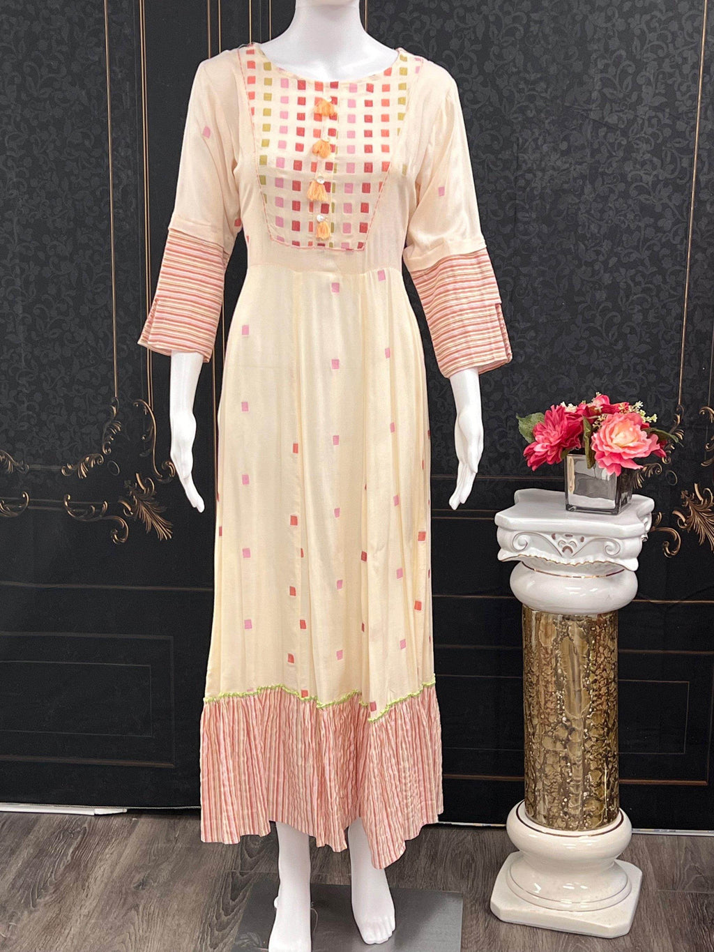 Anarkali style kurti