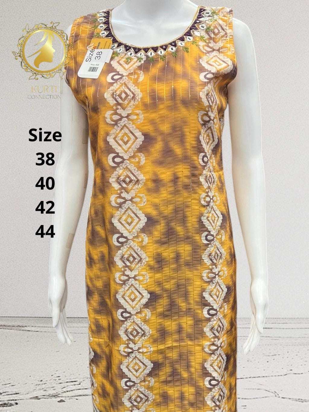 Batik print georgette Kurti