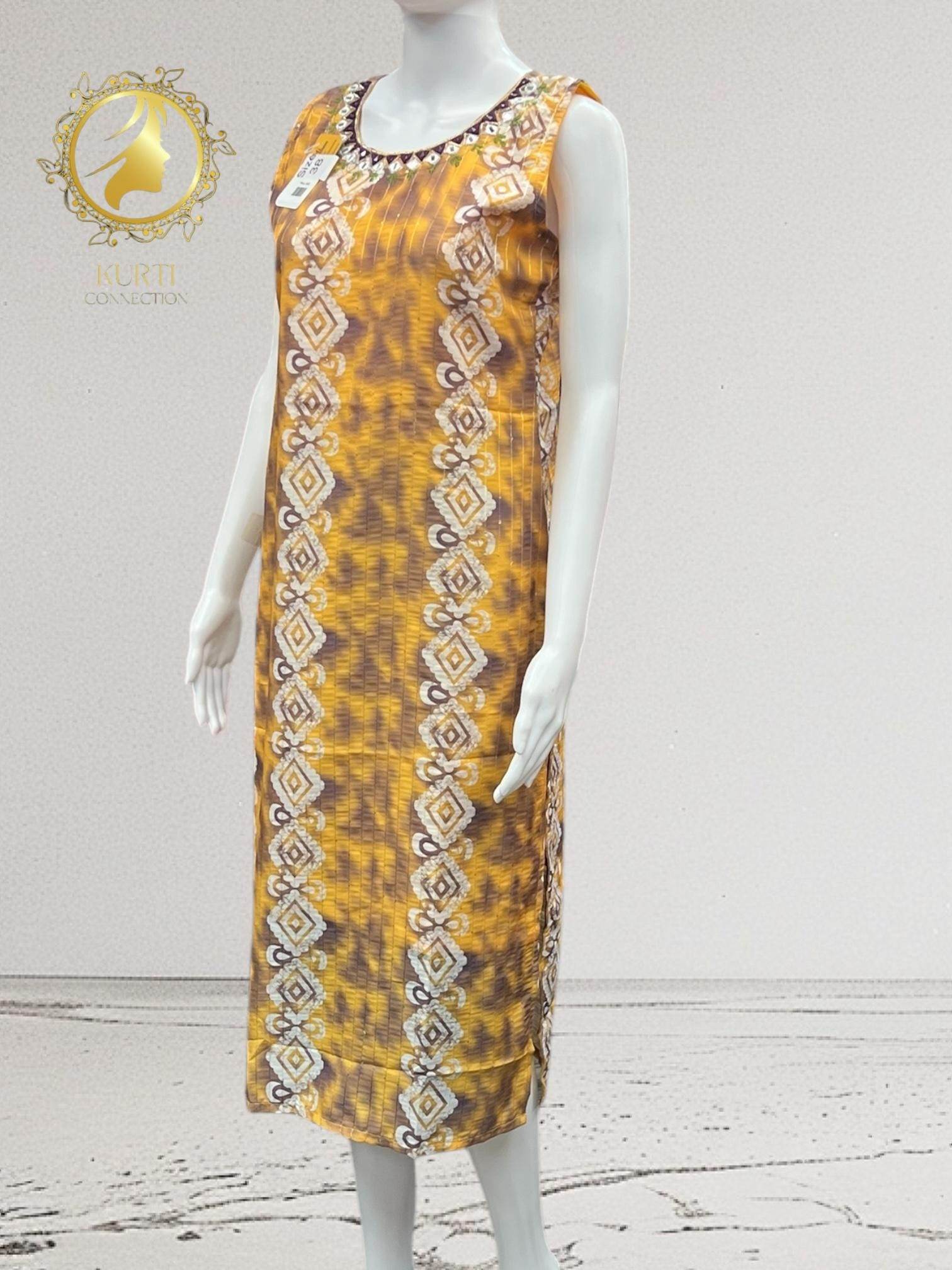 Batik print georgette Kurti