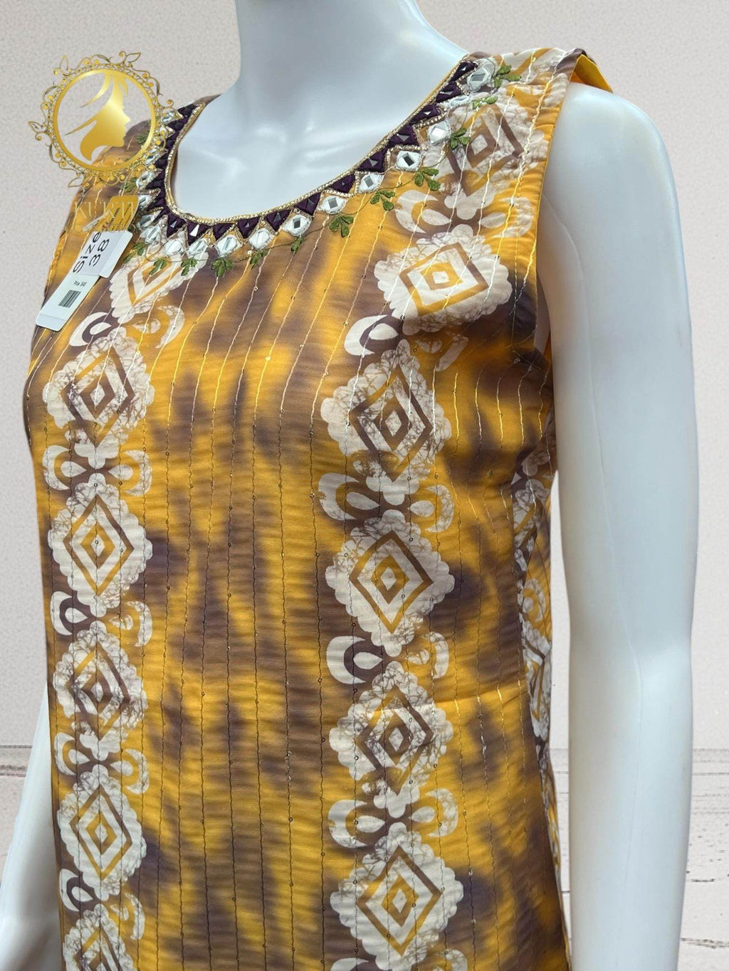 Batik print georgette Kurti