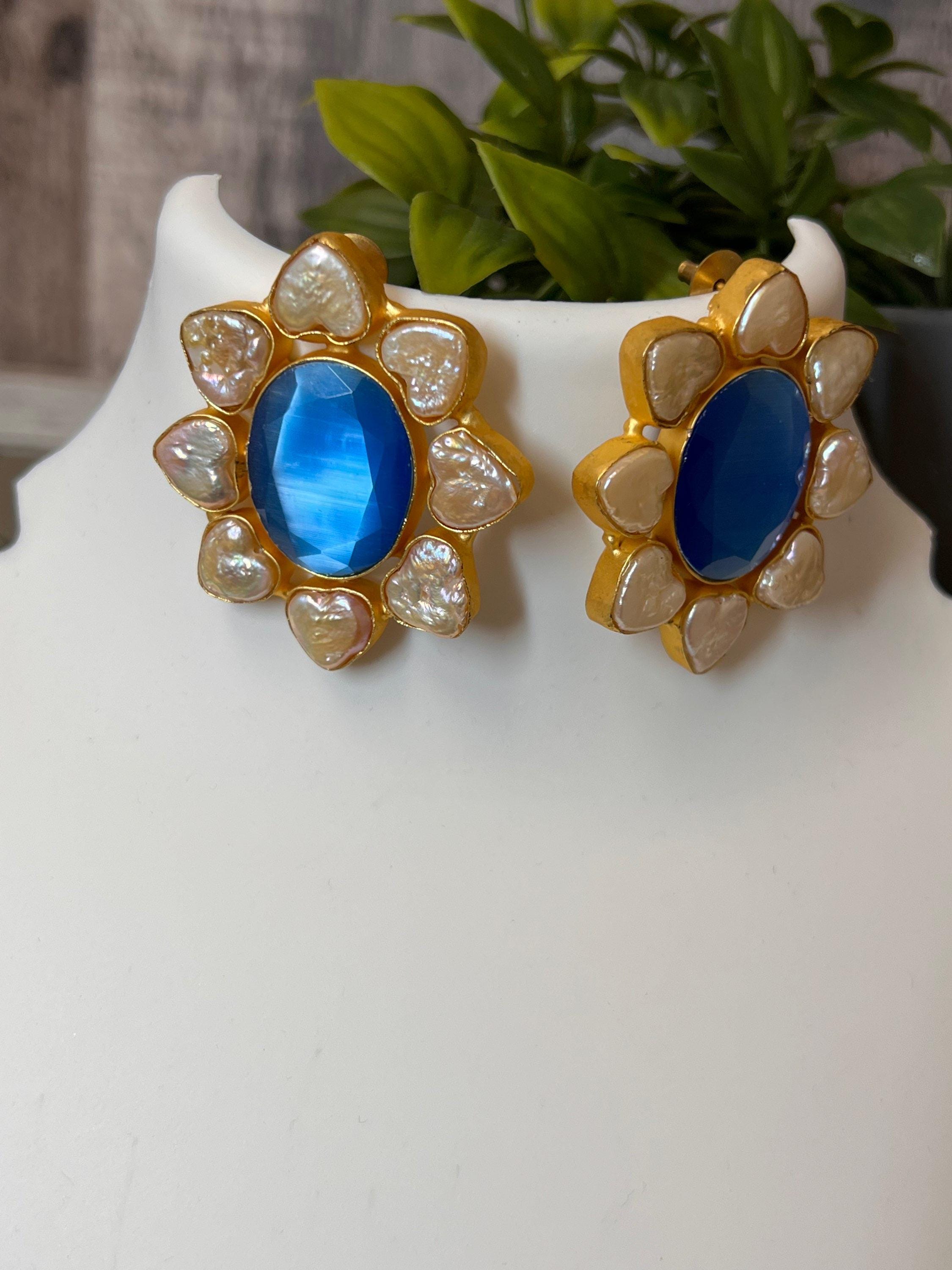 Baroque pearl earrings