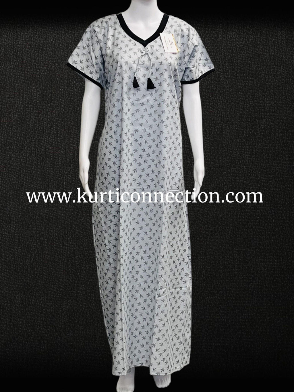 9126 soft cotton nighty, Indian nighty