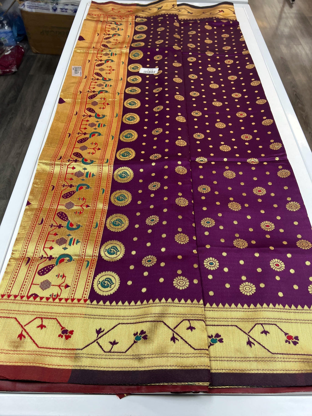 Art silk paithani saree
