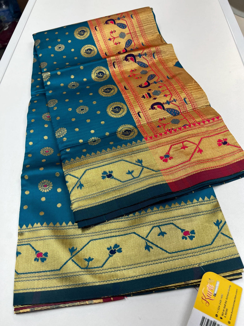 Art silk paithani saree