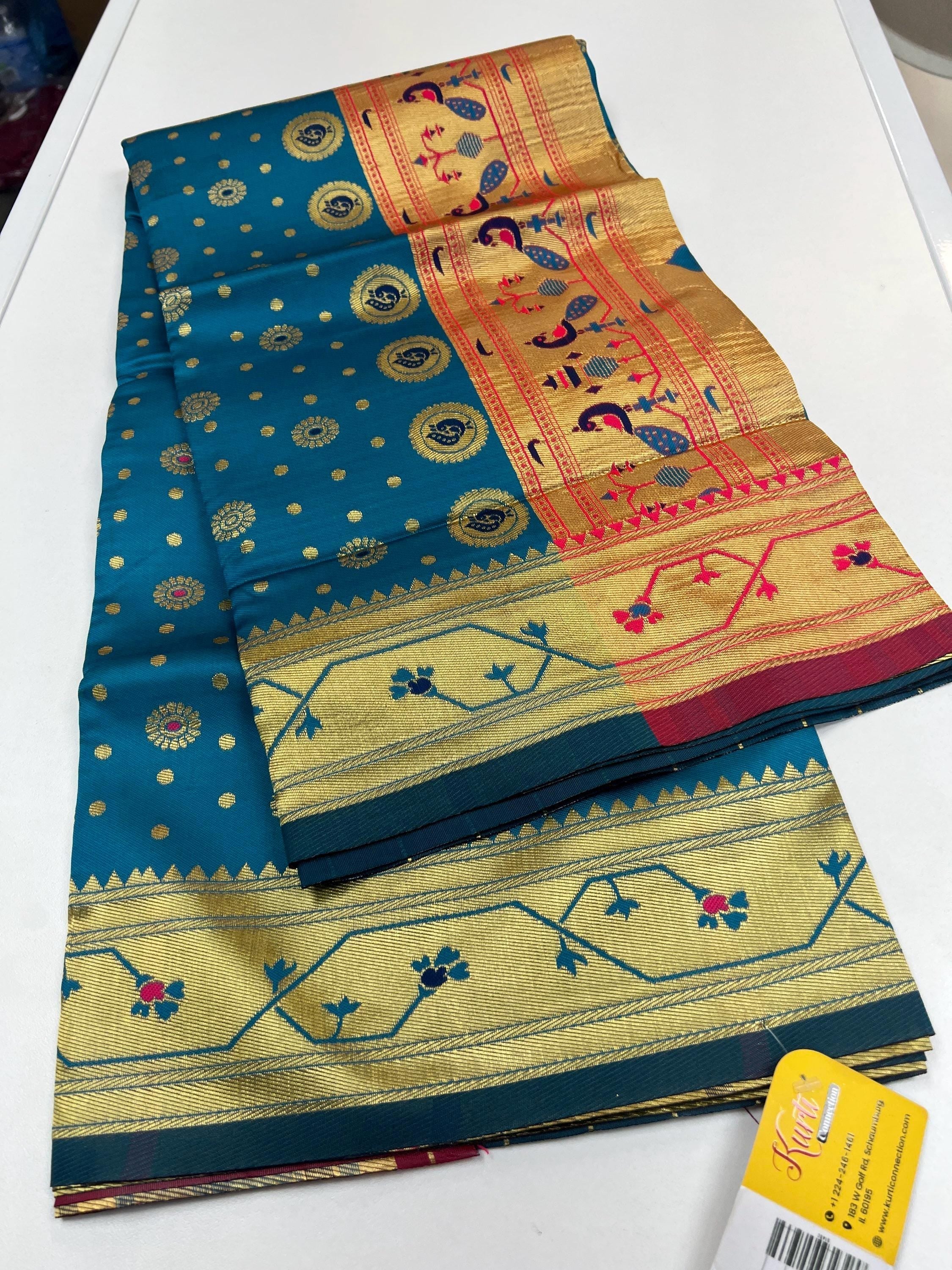 Art silk paithani saree