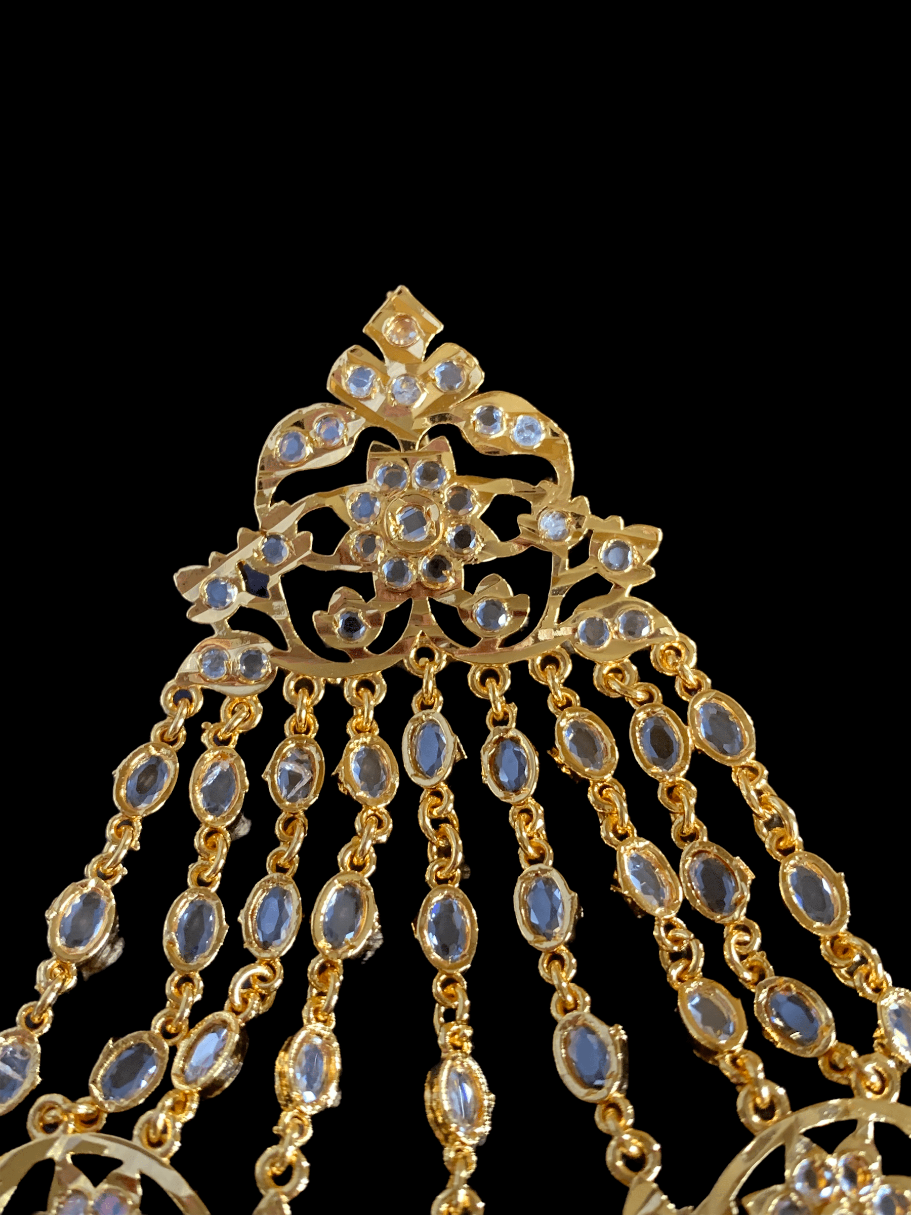 Abira jhoomar - white   ( SHIPS IN 4 WEEKS  )