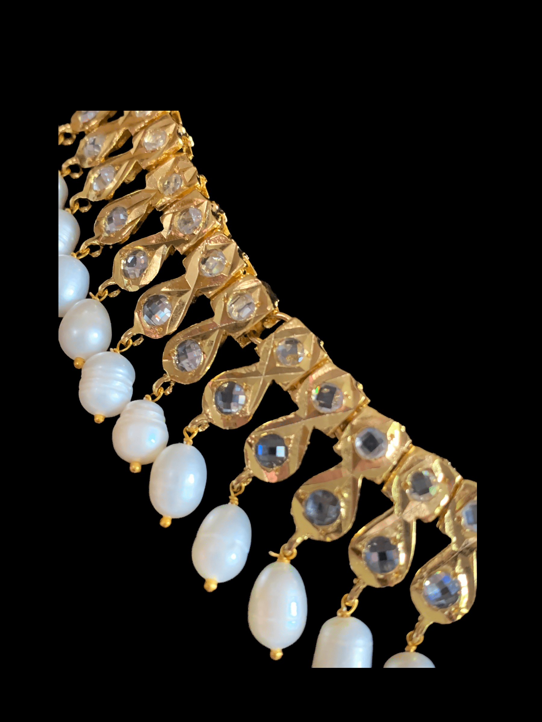 Barfi in fresh water pearls (SHIPS IN 2 WEEKS )