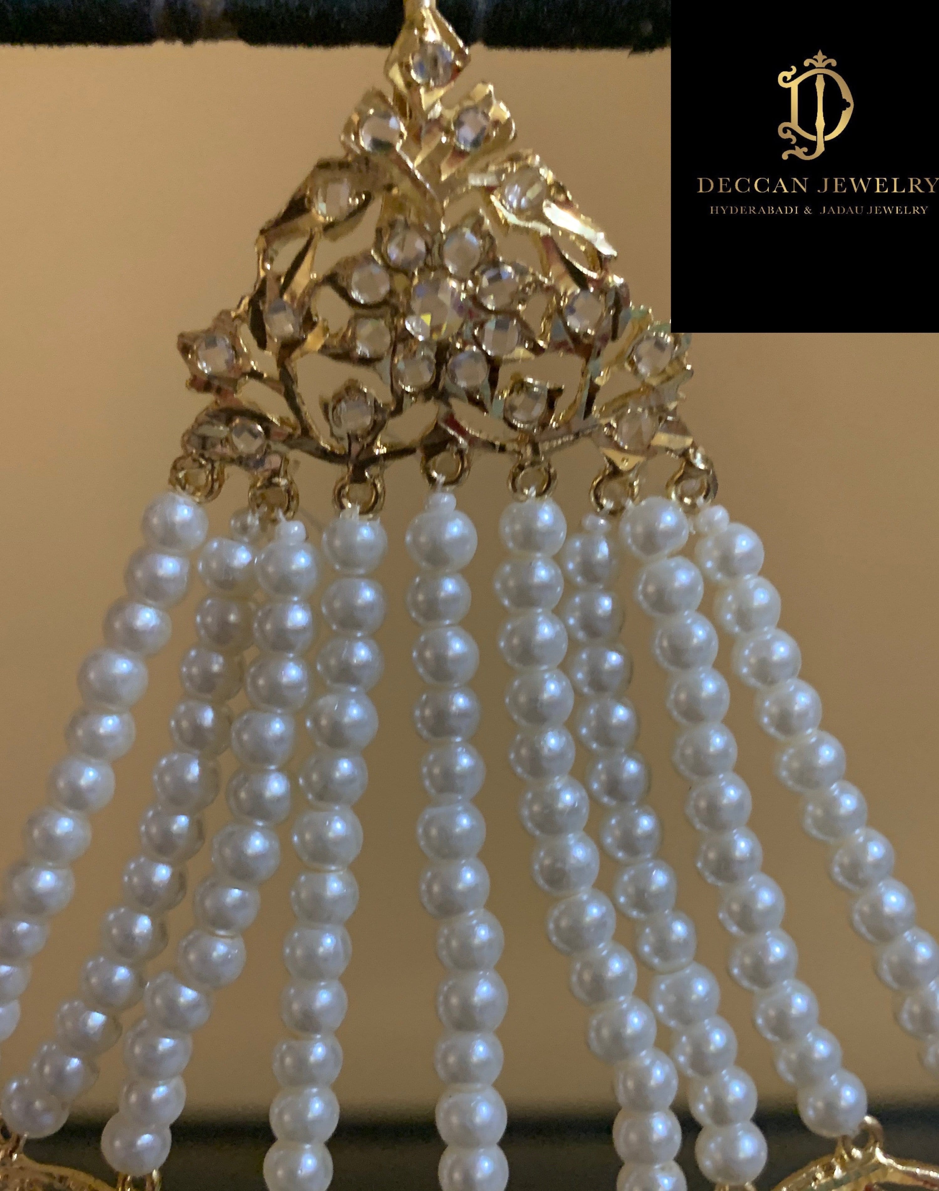 Abira jhoomar in pearls ( SHIPS IN 2 WEEKS )