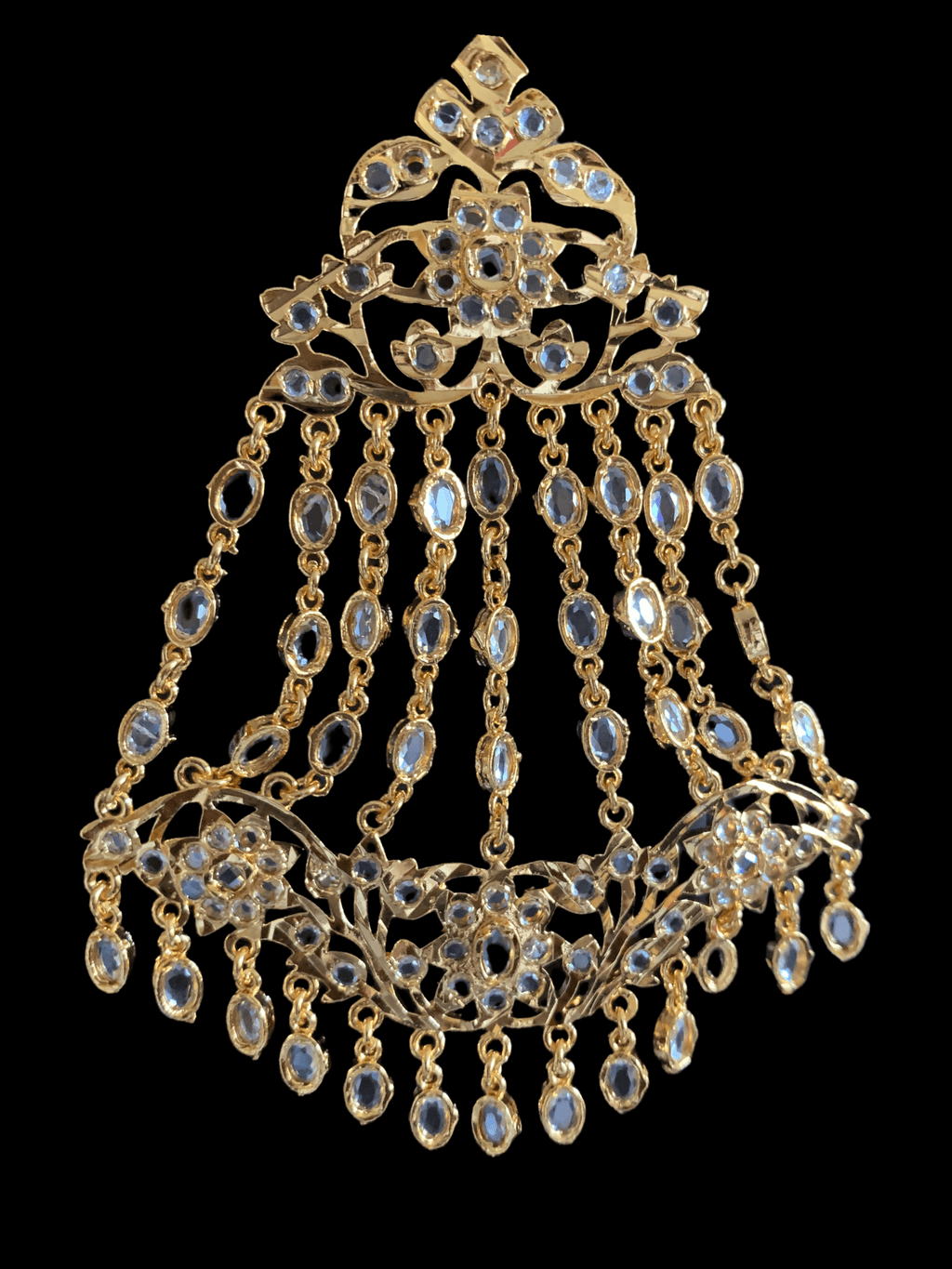 Abira jhoomar - white   ( SHIPS IN 4 WEEKS  )