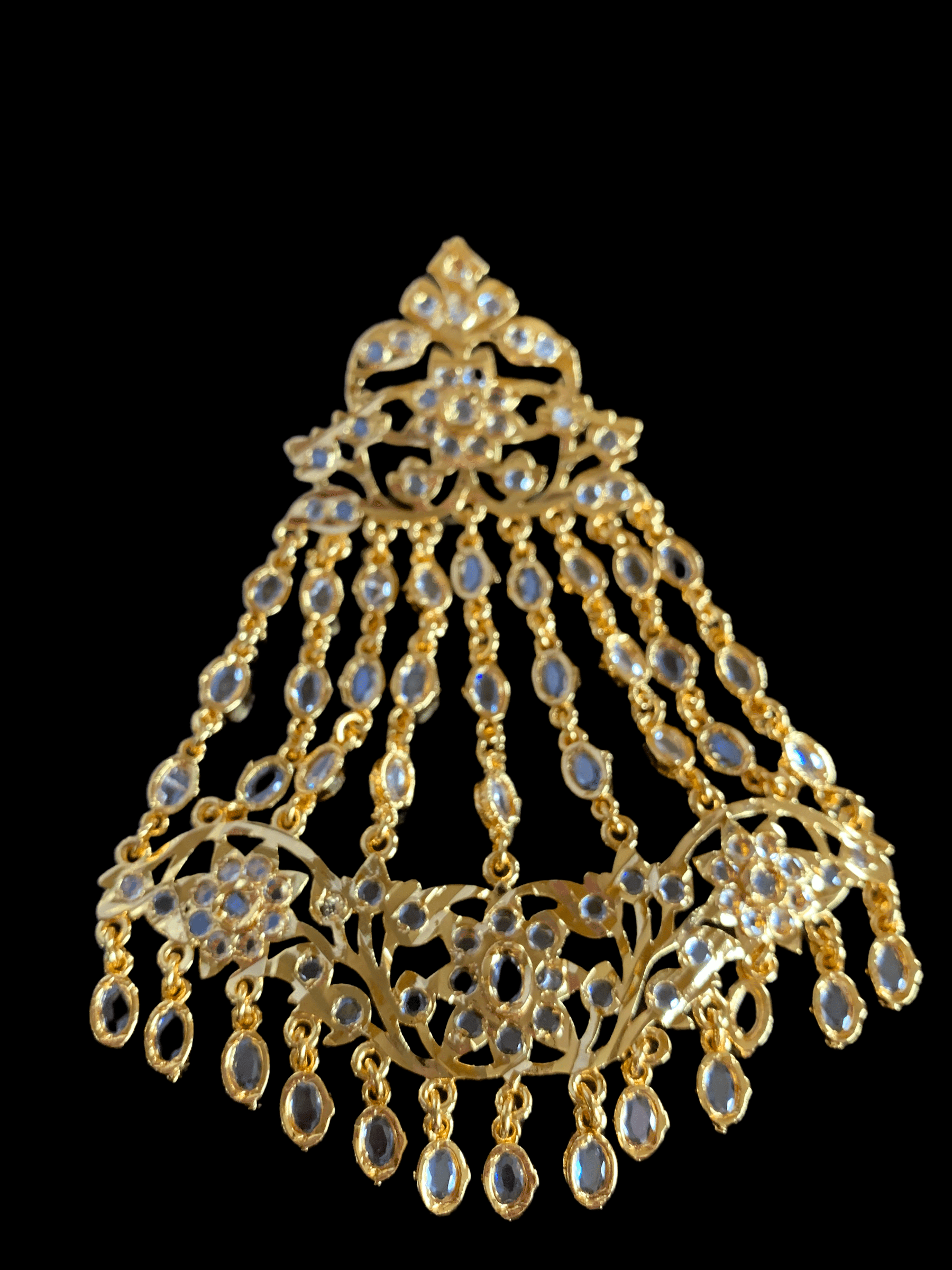 Abira jhoomar - white   ( SHIPS IN 4 WEEKS  )