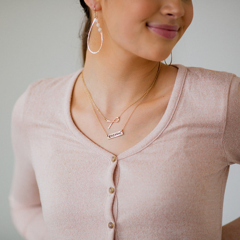 Awareness Ribbon Necklace