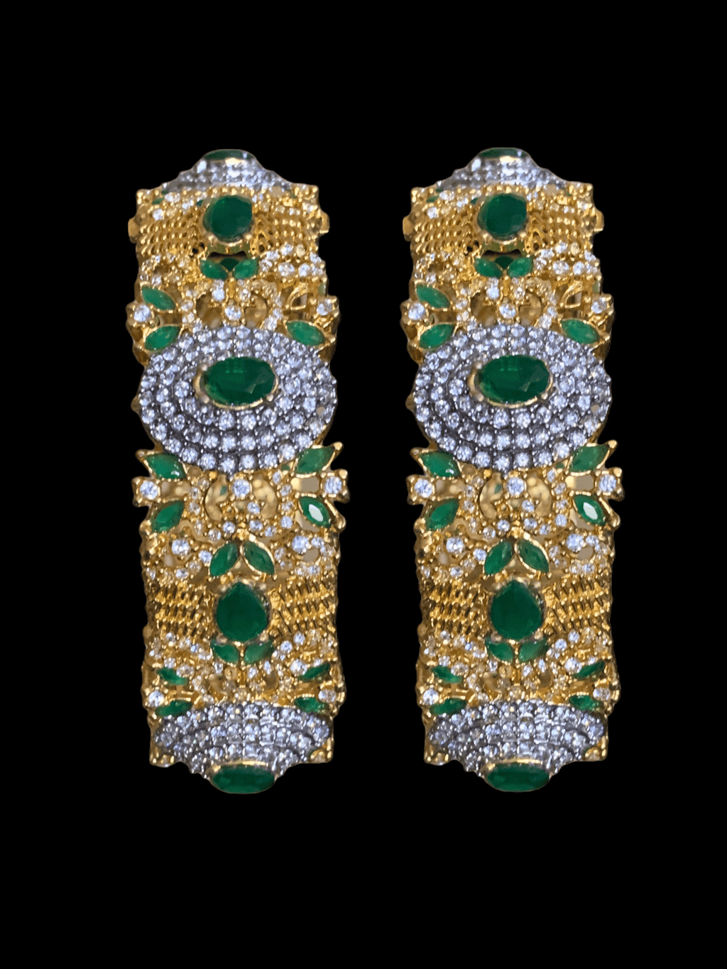 B18 Aria zircon bangles , One pair , Openable  ( READY TO SHIP )