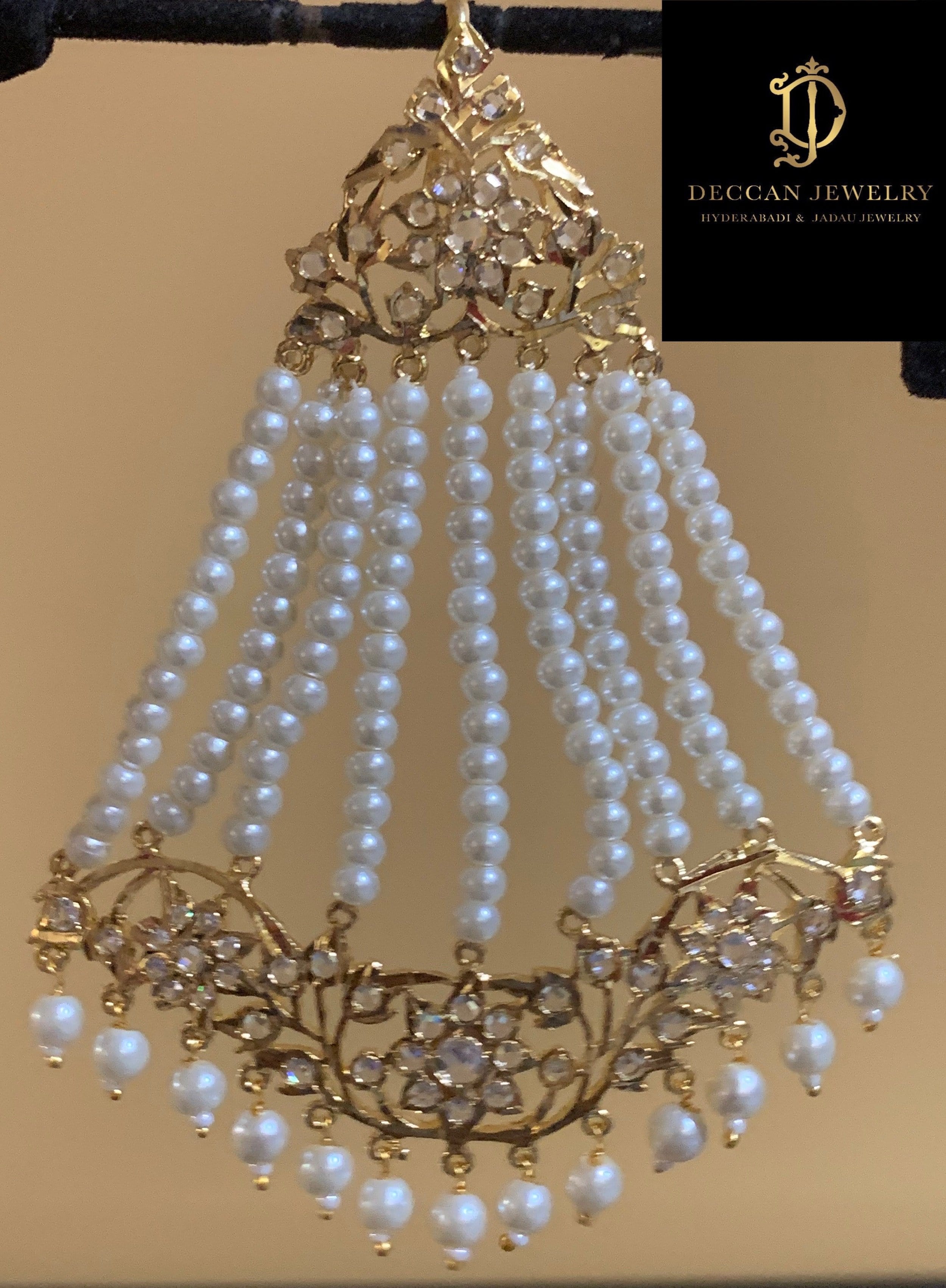 Abira jhoomar in pearls ( SHIPS IN 2 WEEKS )