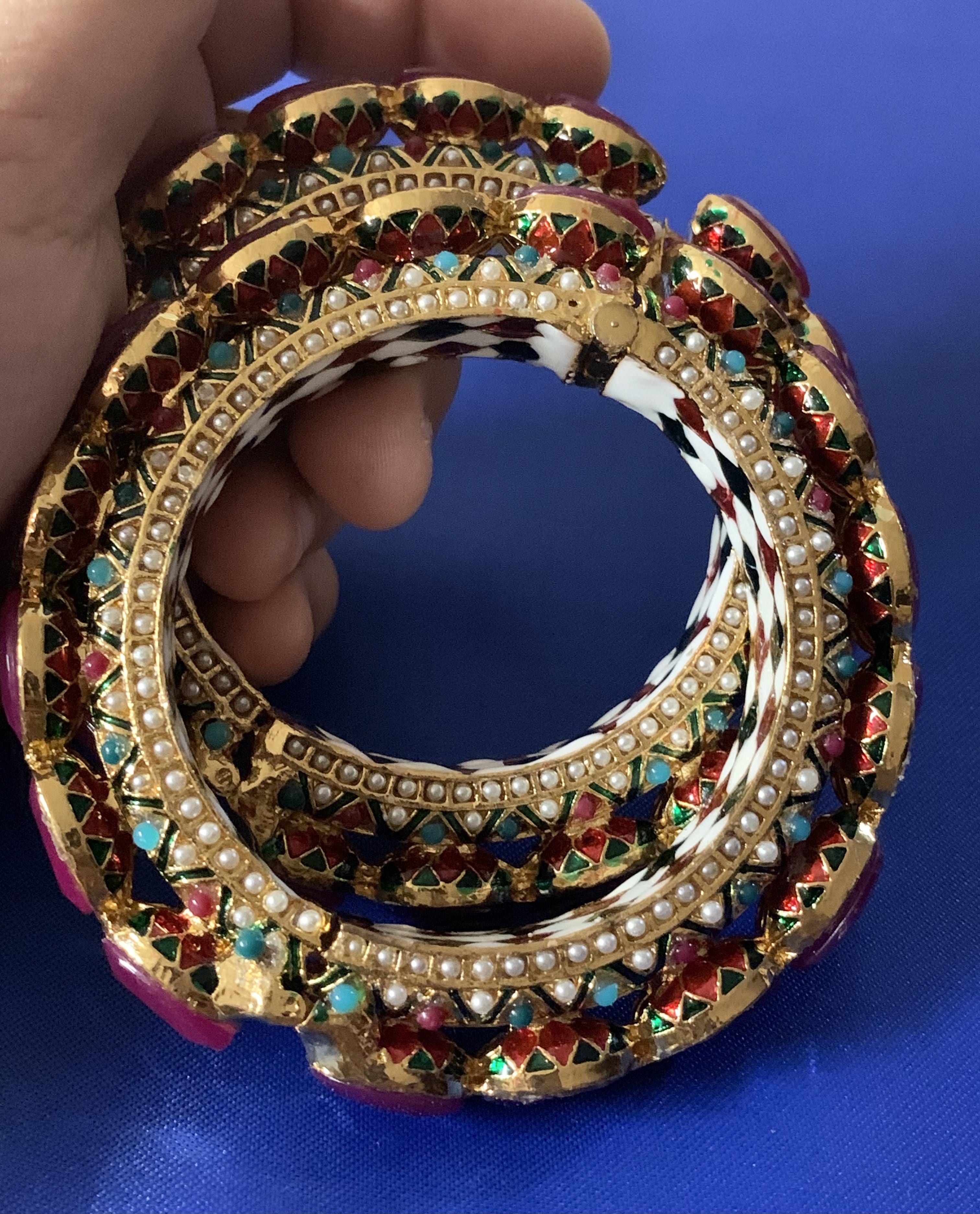 B2 Madhuri Navratan Bangles ( SHIPS IN 3 WEEKS )