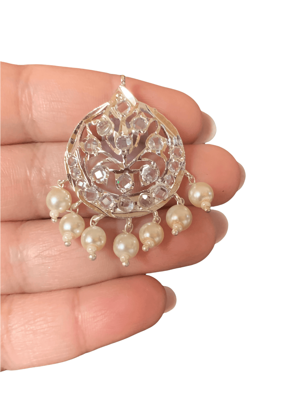 Asmee earrings in silver plating  (SHIPS IN 4 WEEKS  )