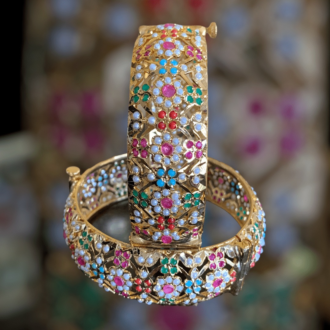 B10 Navratan Shibra Bangles ( SHIPS IN 2 WEEKS  )