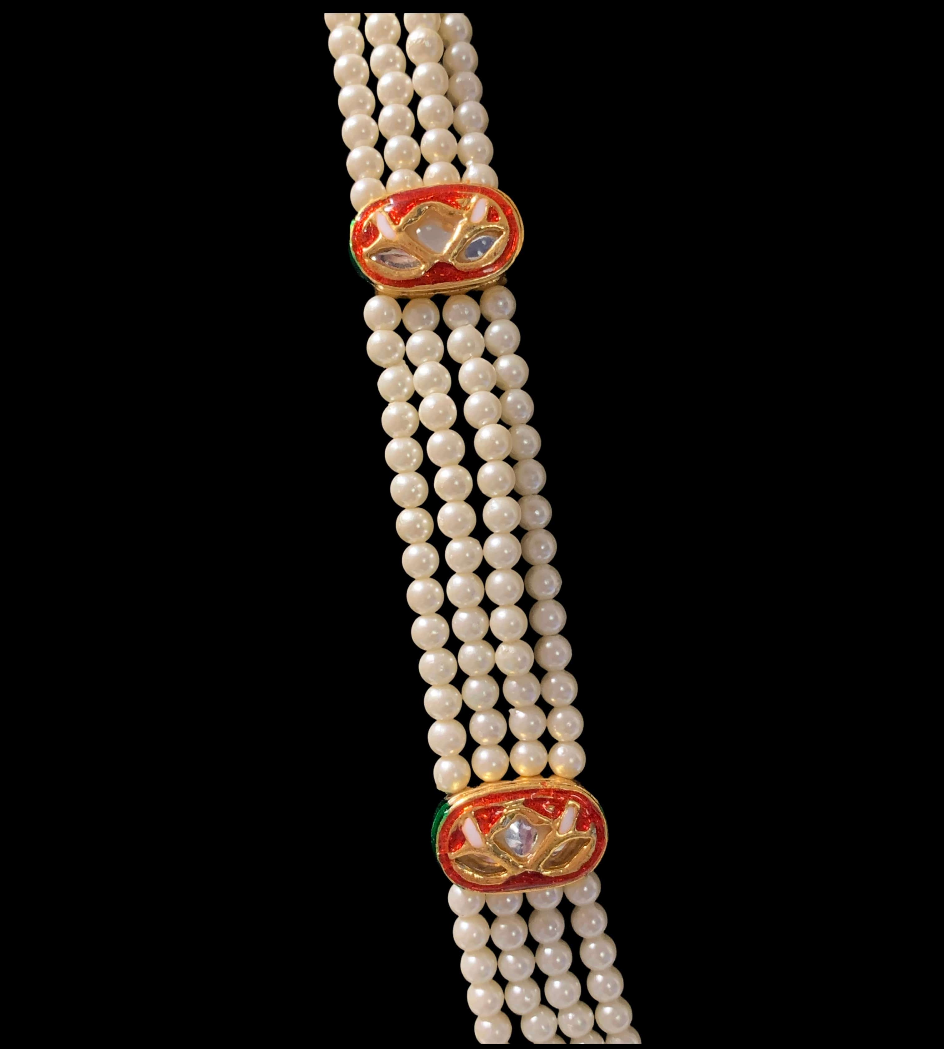 Barira kundan meenakari Rani haar ( READY TO SHIP )