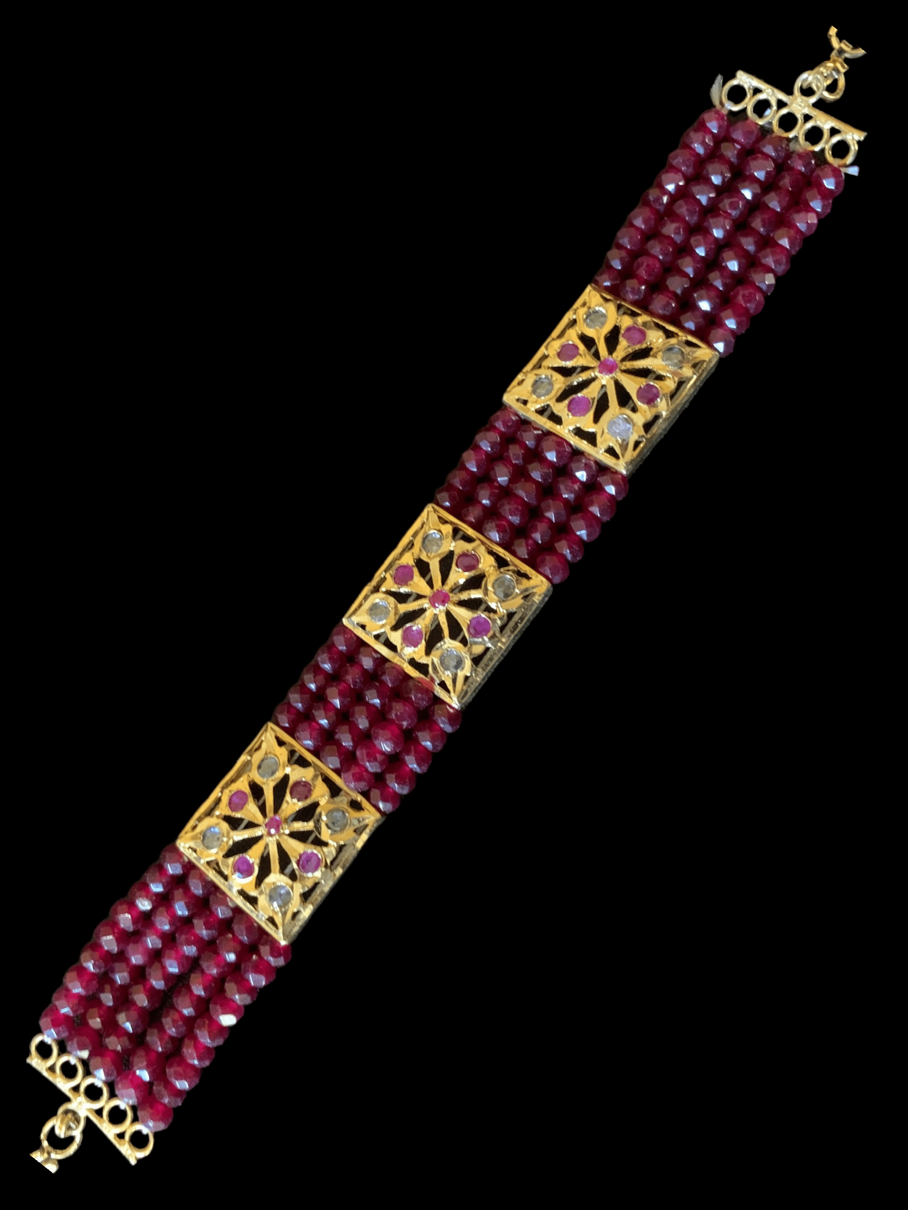 B75 ruby gold plated bracelet ( READY TO SHIP )