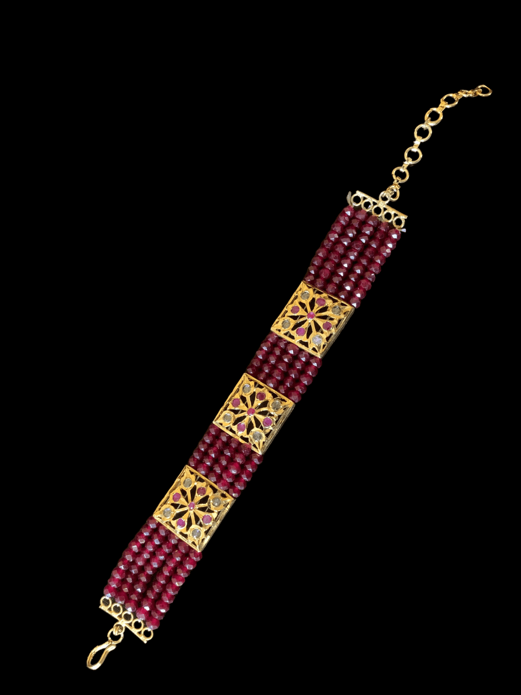 B75 ruby gold plated bracelet ( READY TO SHIP )