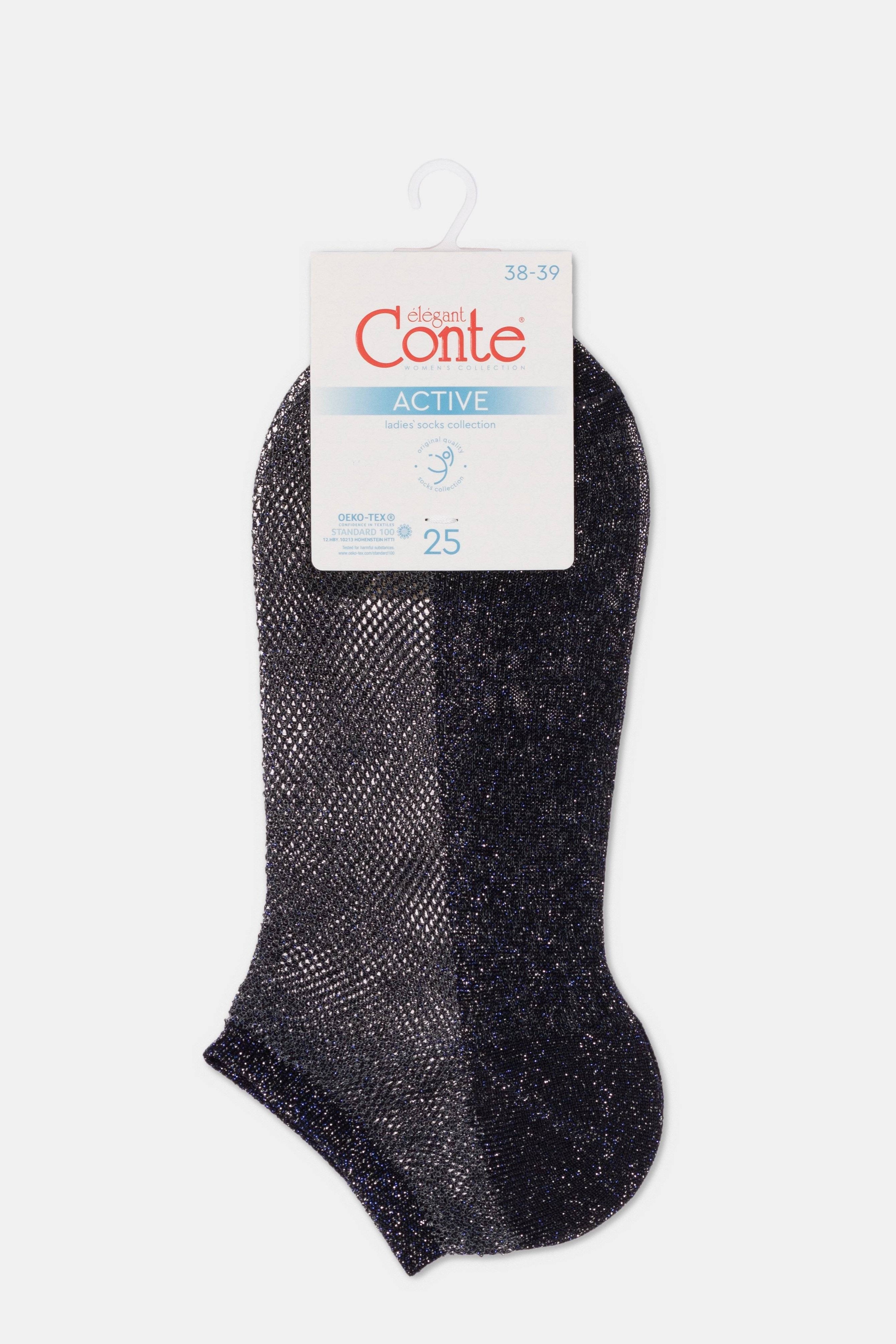 Ankle Socks Conte Active - 277 Viscose With Openwork Weaving