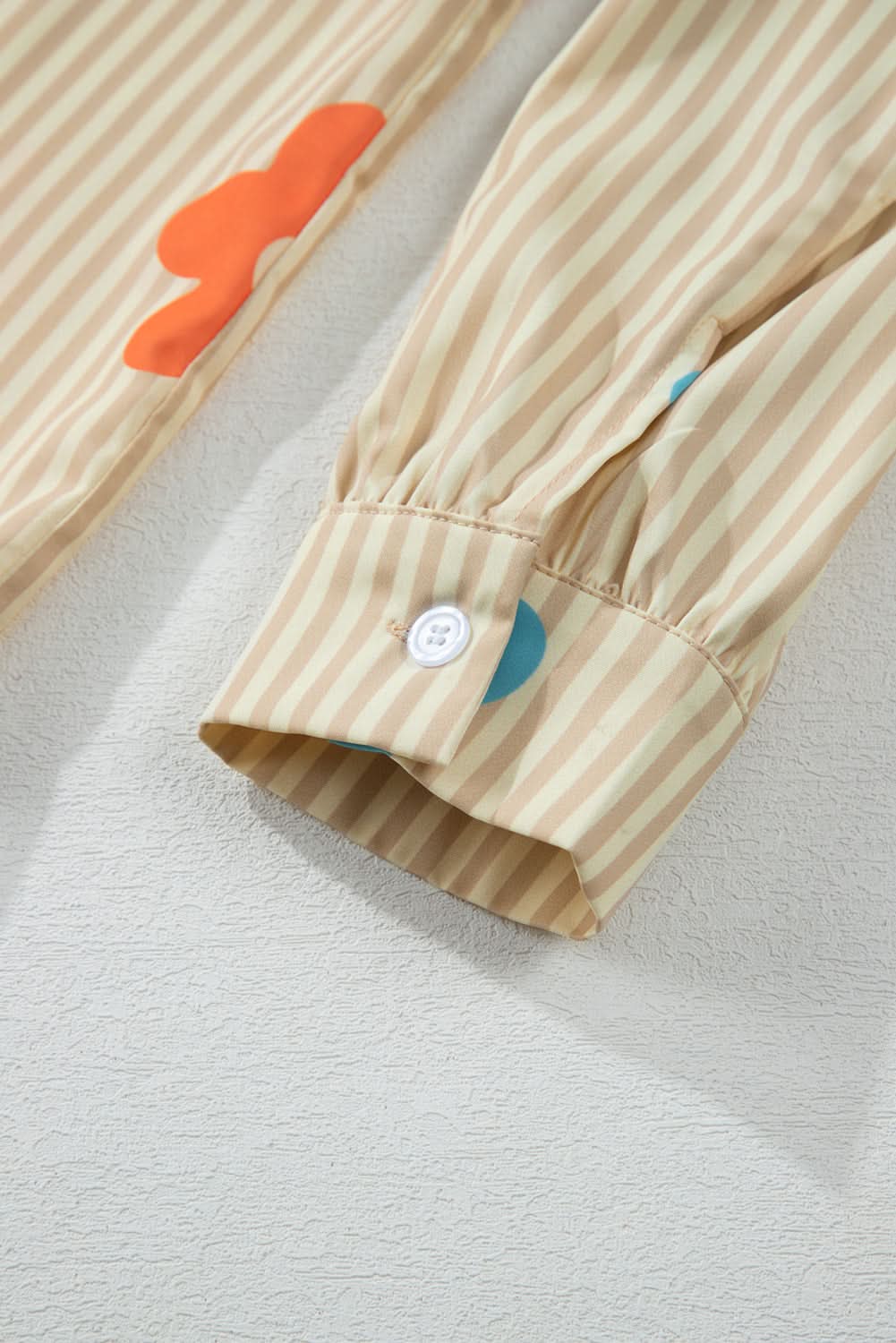 Apricot Floral Button-up Shirt by Love Salve