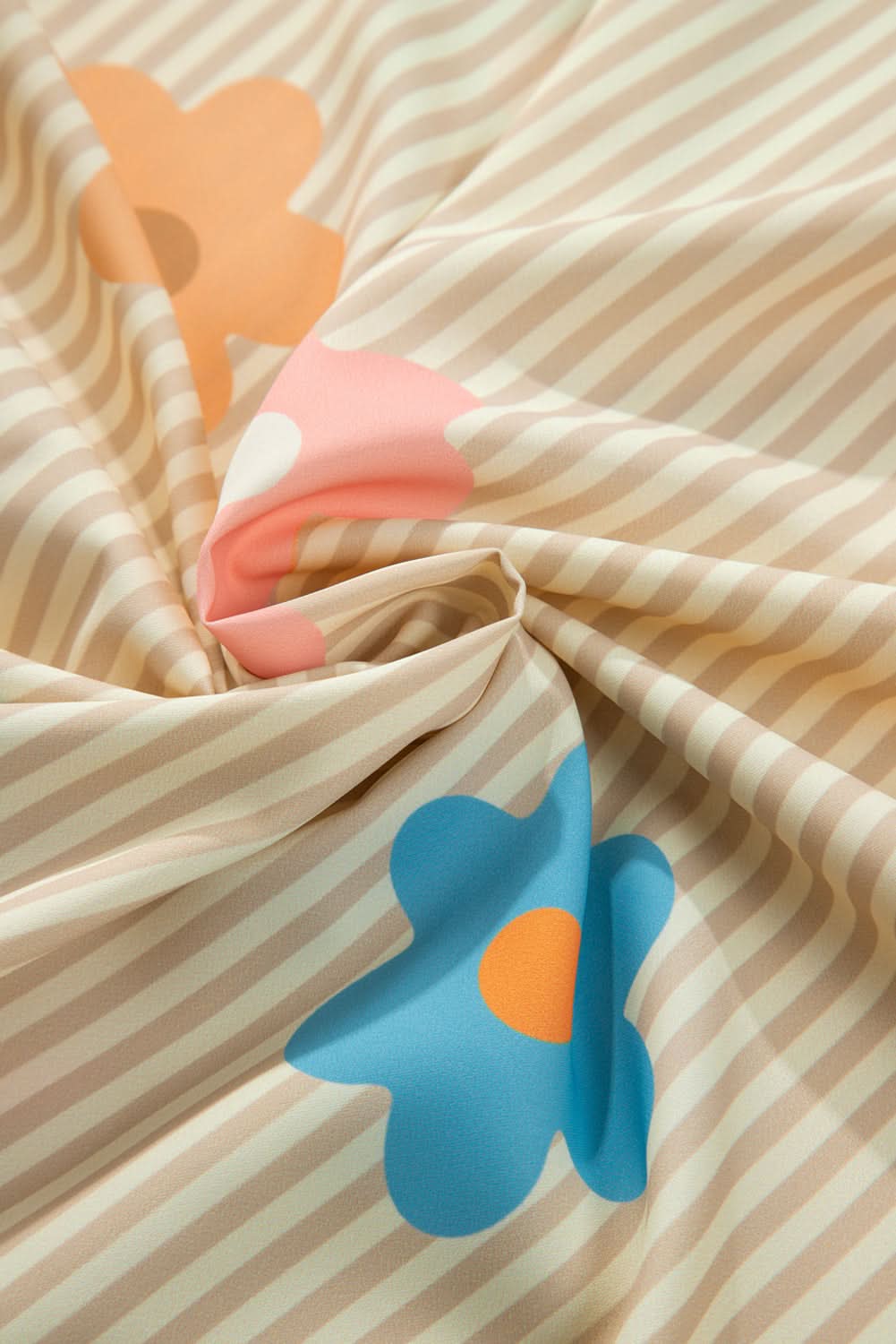 Apricot Floral Button-up Shirt by Love Salve